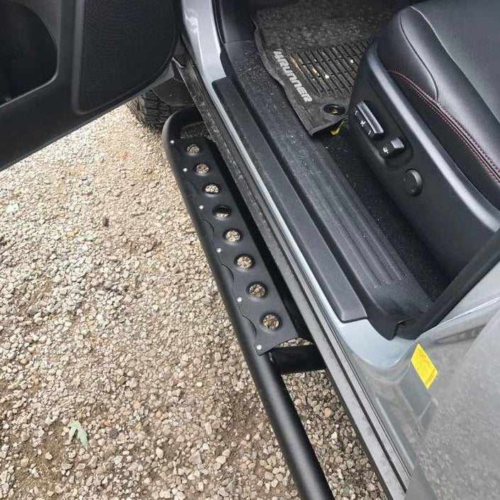 4Runner rock sliders for 5th Gen models (2010-2013) showcasing durable design and easy installation for offroad protection.