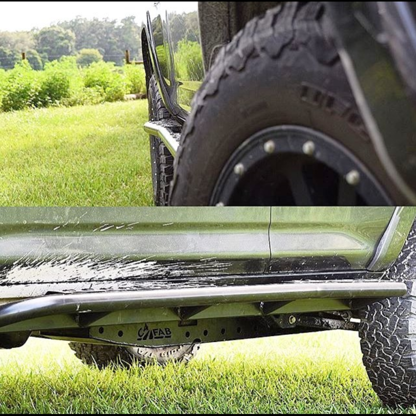 4Runner rock sliders for 2010-2013 models, showcasing durable protection and off-road capability. Ideal for rugged terrain.