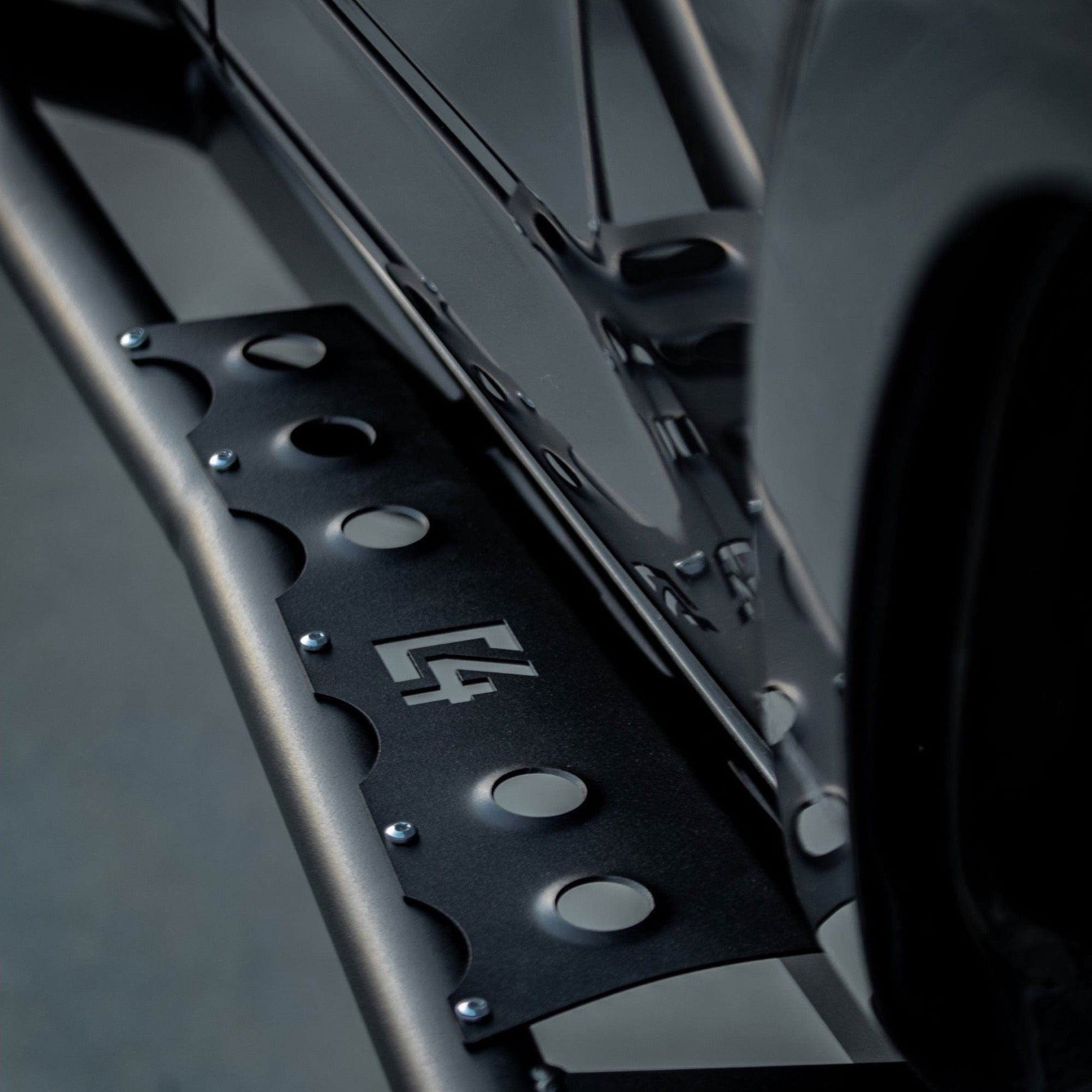 4Runner rock sliders for 5th Gen models (2010-2013) showcasing durable design and protective features for off-road use.
