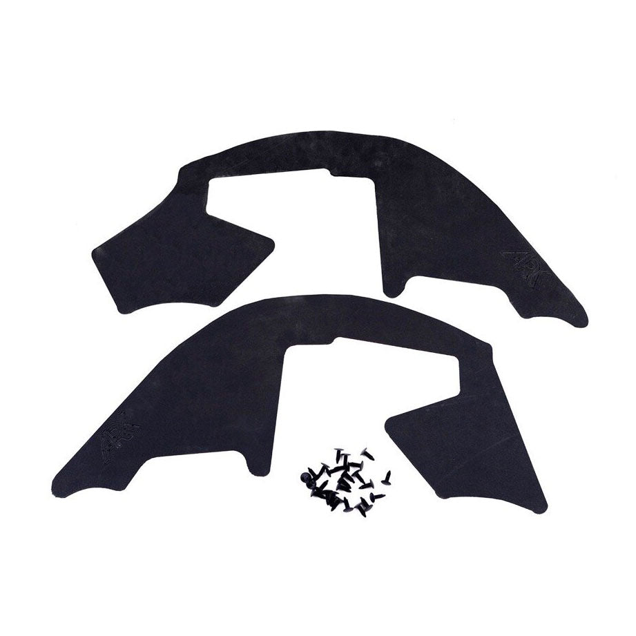 Lexus GX 470 splash guards for 2002-2009 models, designed to protect against mud and debris, includes mounting screws.