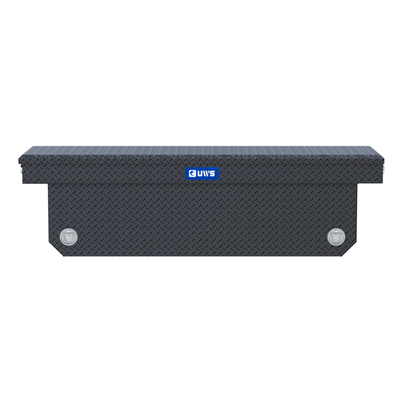 UWS 72" Matte Black Deep Angled Push Button Crossover Truck Tool Box Model TBSD-72-A-PB-MB
