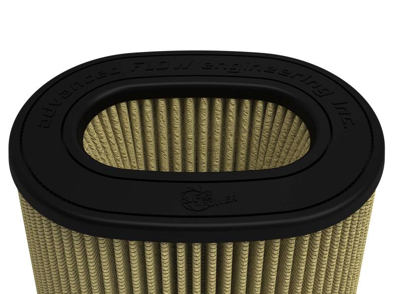aFe MagnumFLOW Pro GUARD 7 Air Filter with a unique oval design and durable construction for enhanced airflow and filtration.