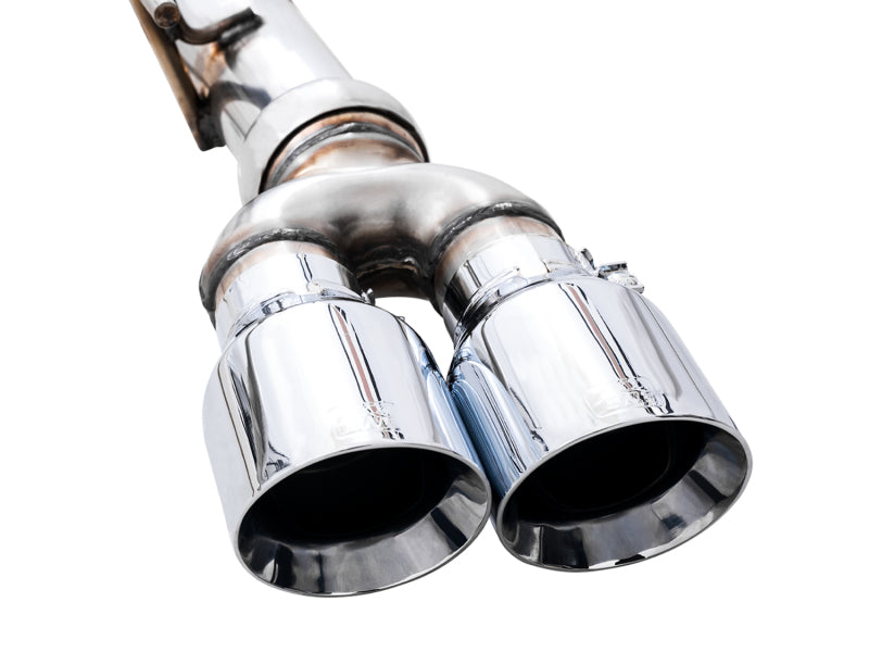 AWE Tuning 4th Gen GM 1500 5.3L 0FG Cat-Back Split Rear Exit (w/ Bumper Cutouts) - Quad Chrome Tips