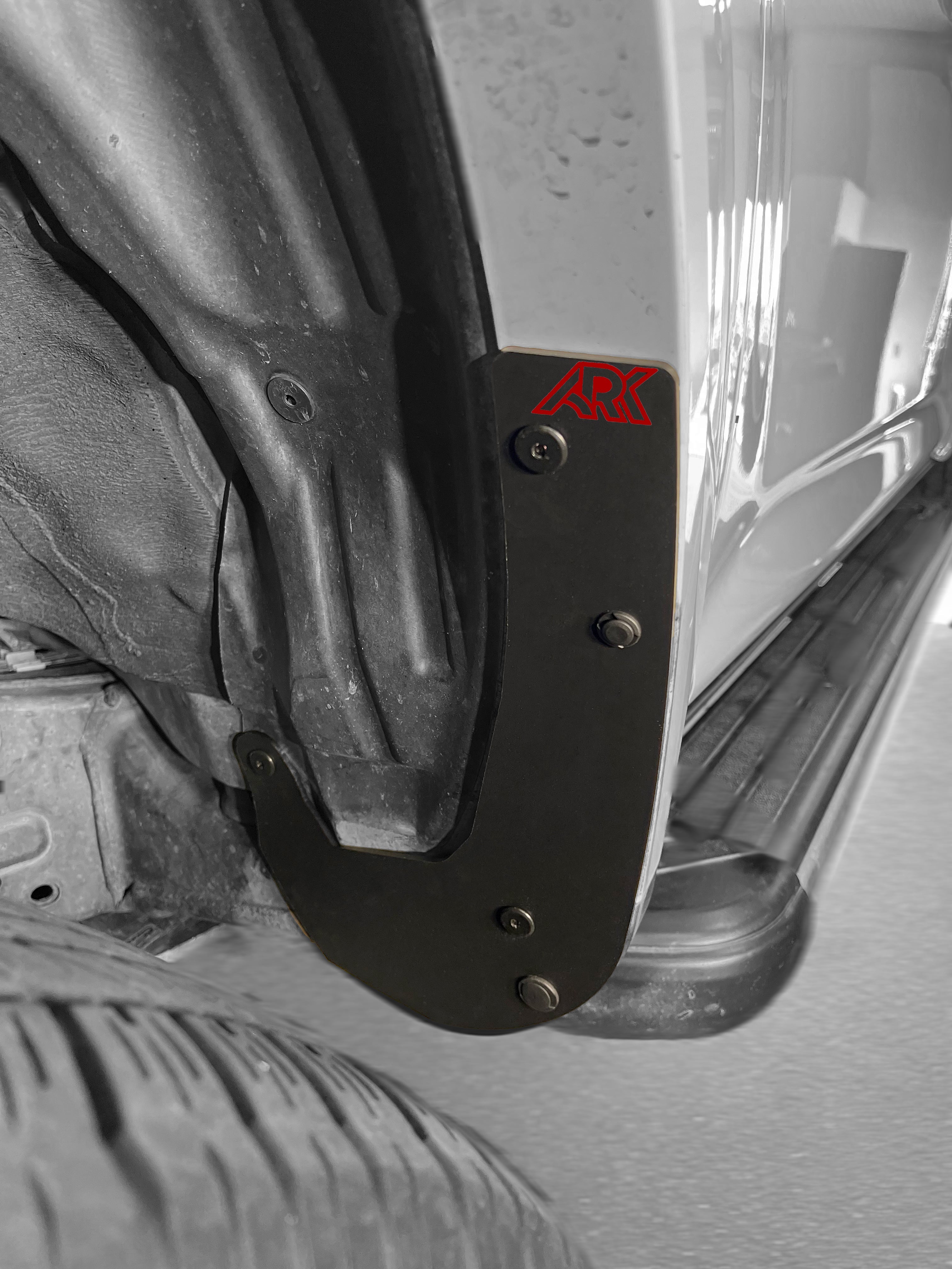 Standard mud flap deletes for 2010-2024 Toyota 4Runner, designed for enhanced off-road performance and aesthetics.