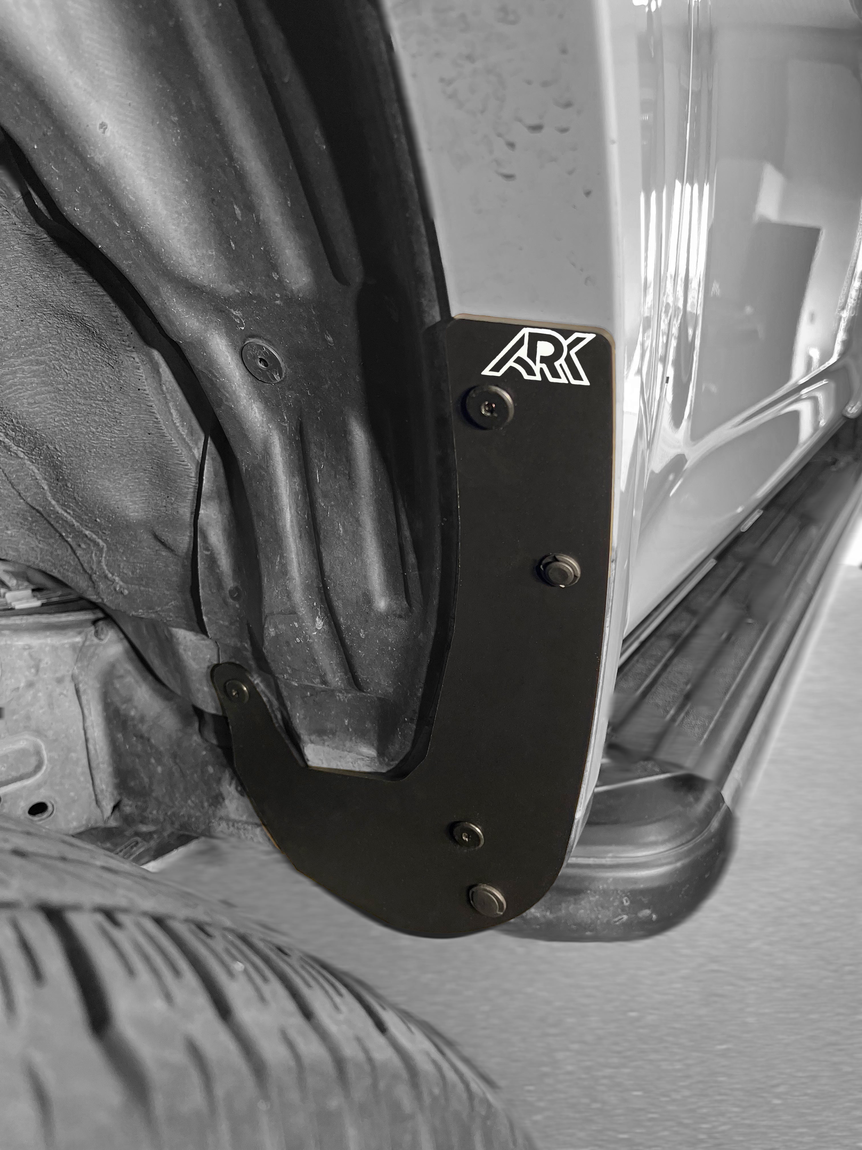 TriXpoly splash guards for 2010-2024 Toyota 4Runner, designed to protect against mud and debris with a sleek black finish.