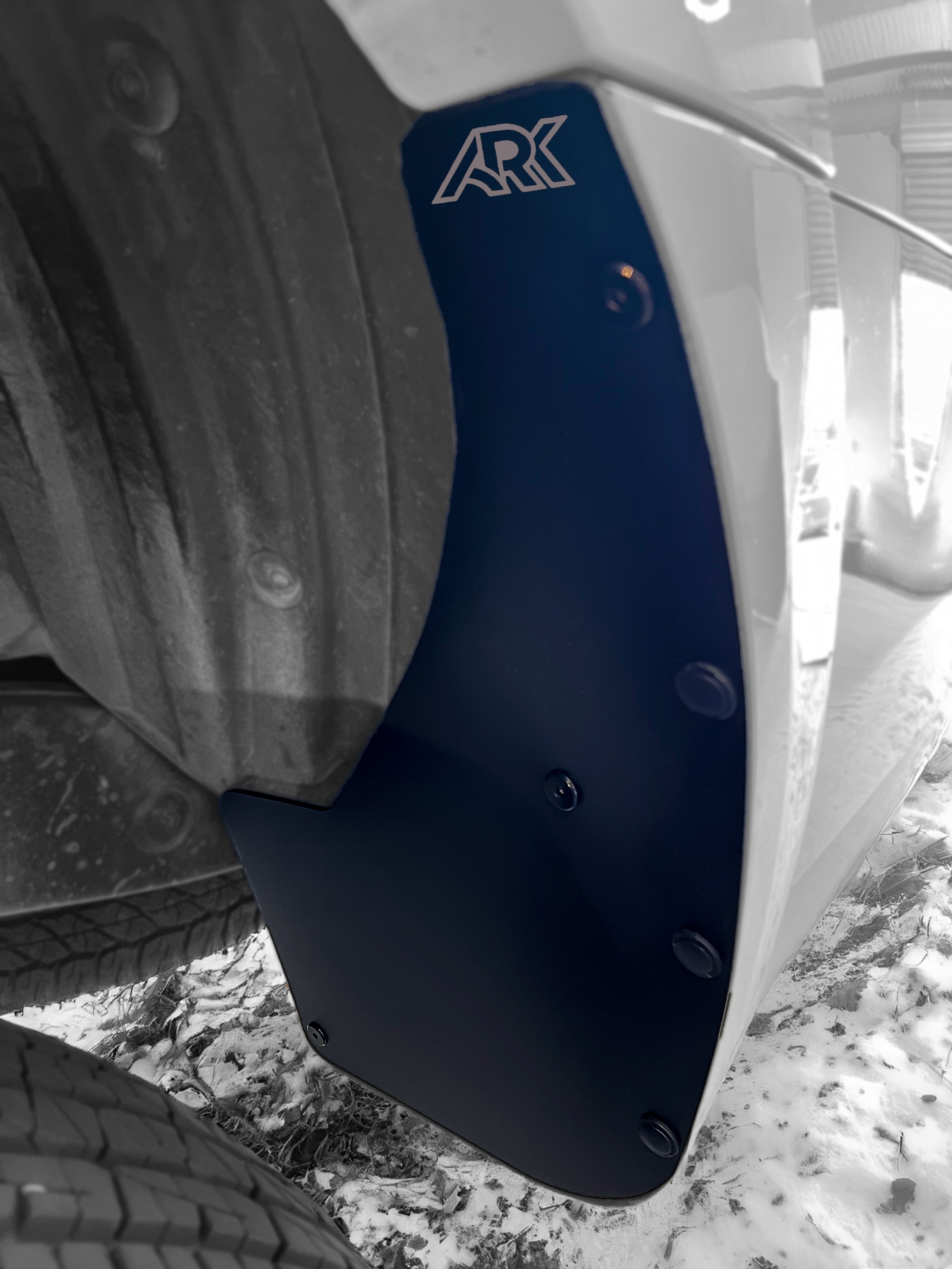 Standard mud flap deletes for 2010-2024 Toyota 4Runner, showcasing a sleek design and durable material.