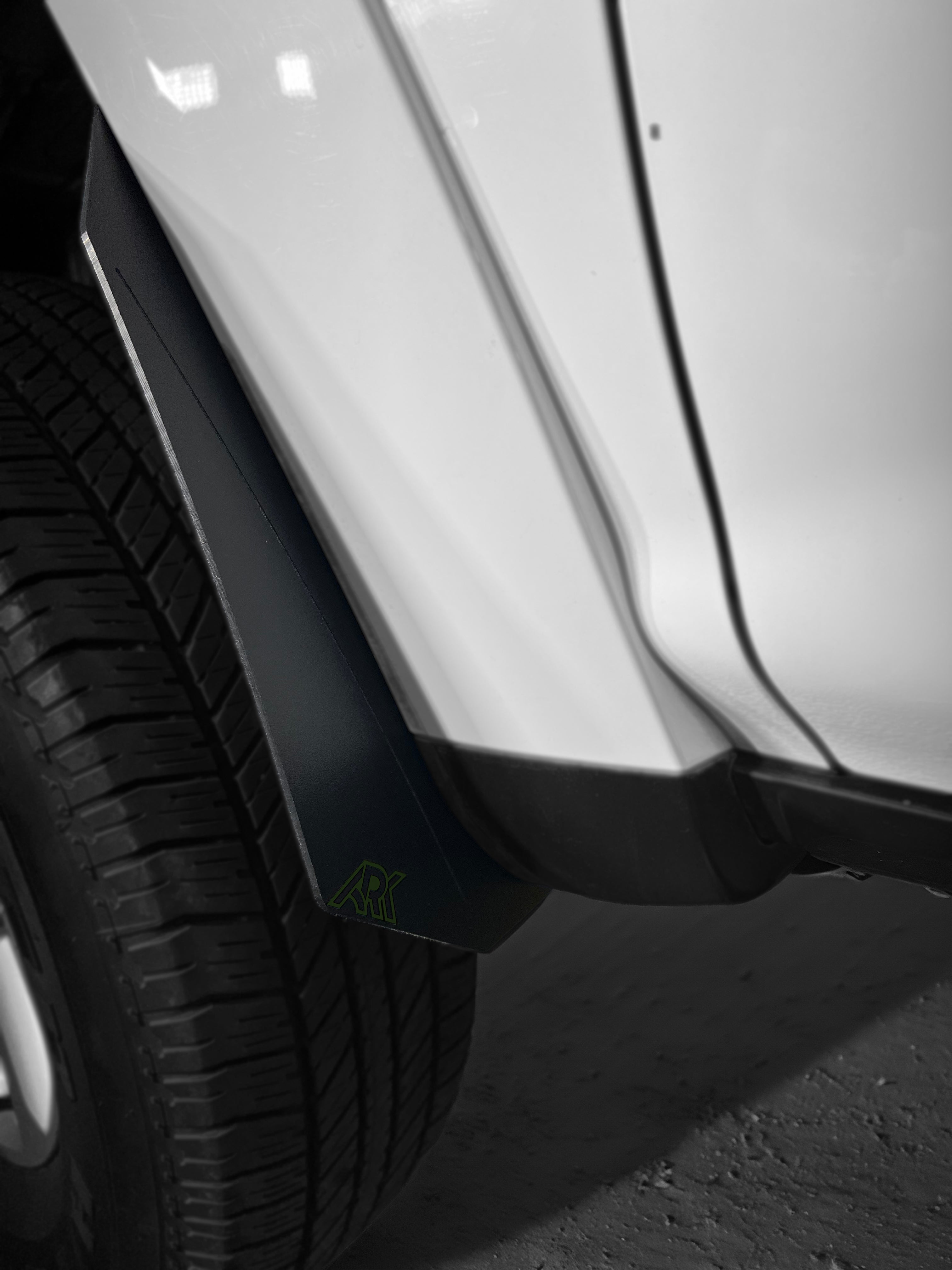Toyota 4Runner Micro Flare Mud Flap Deletes for 2010-2024 models, showcasing sleek design and enhanced tire clearance.