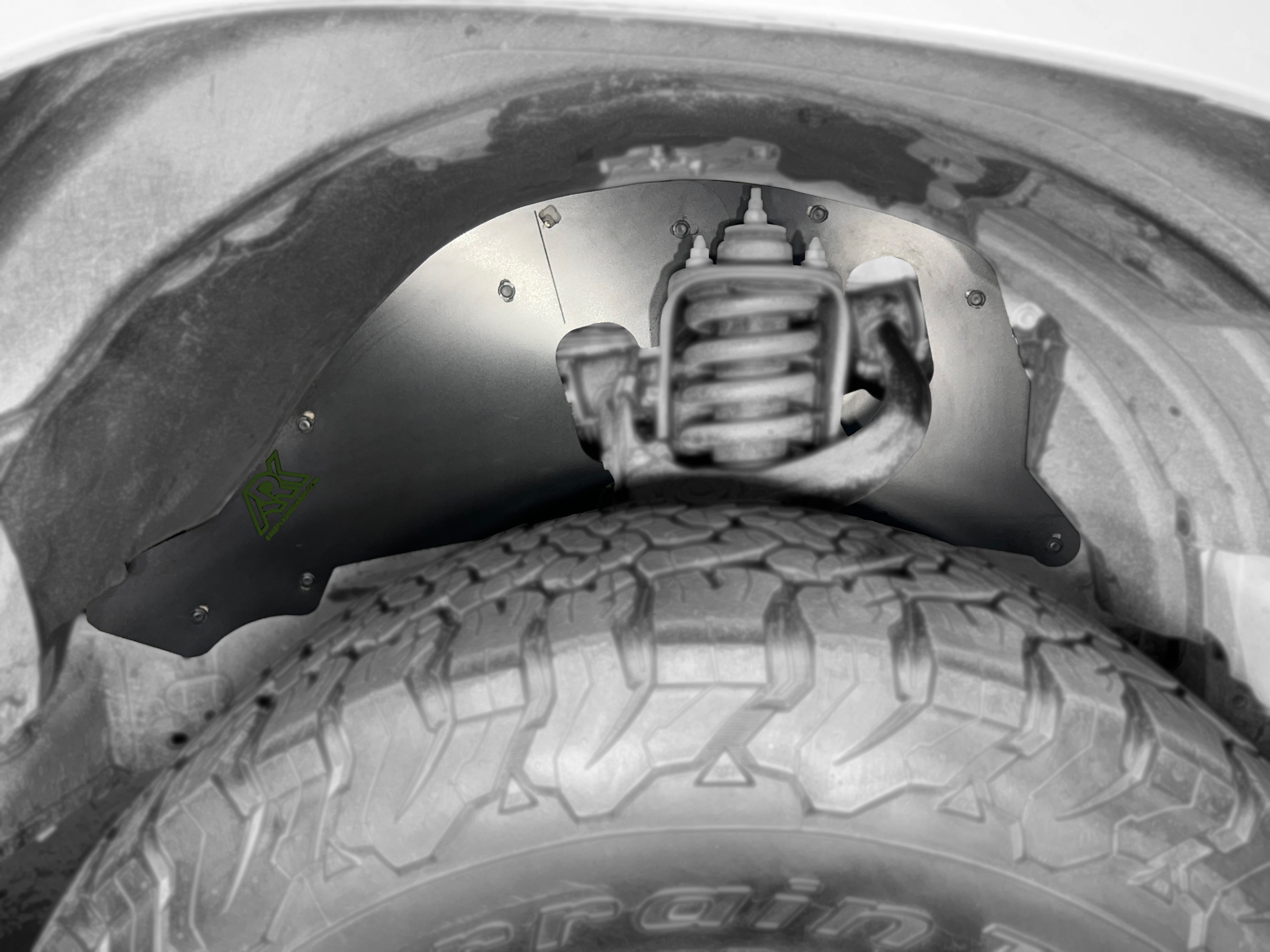 TriXpoly splash guards for 2010-2024 Toyota 4Runner, designed to protect against mud and debris, showcasing durable construction.
