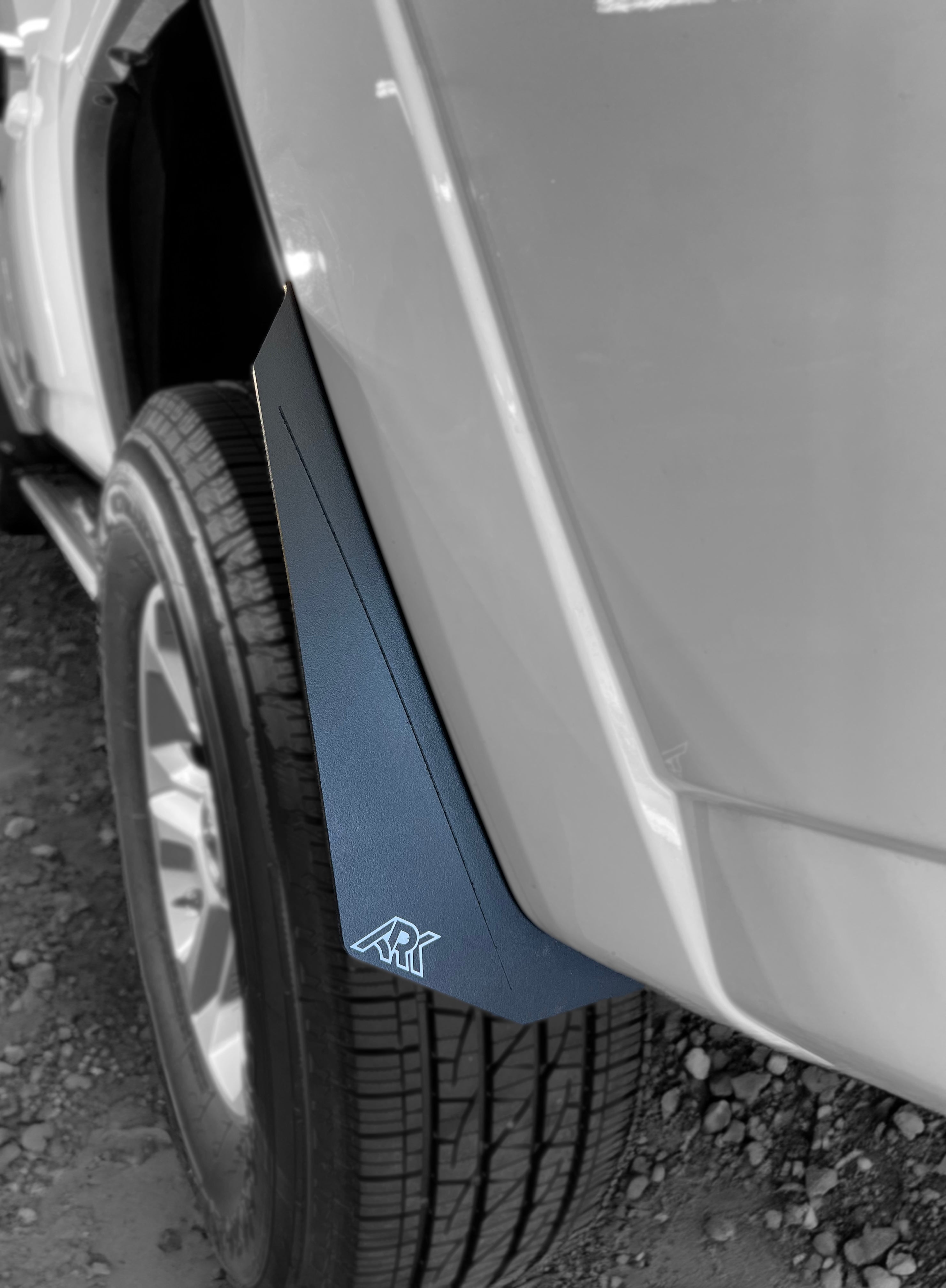 Micro flare mud flap deletes for 2010-2024 Toyota 4Runner, enhancing style and reducing mud splash. Durable design for offroad use.