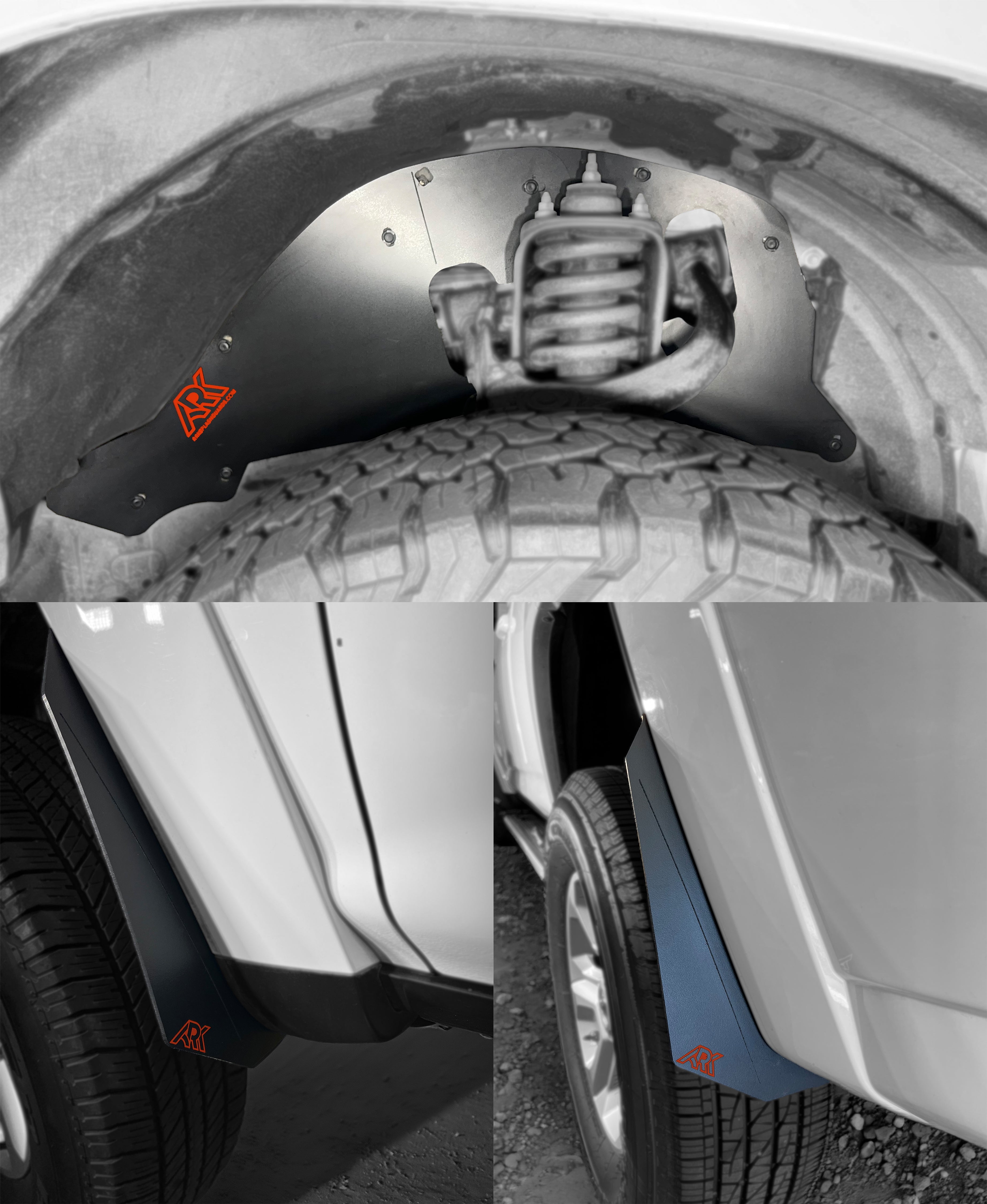 TriXpoly splash guards and mud flaps for 2010-2024 Toyota 4Runner, designed for optimal protection and durability.