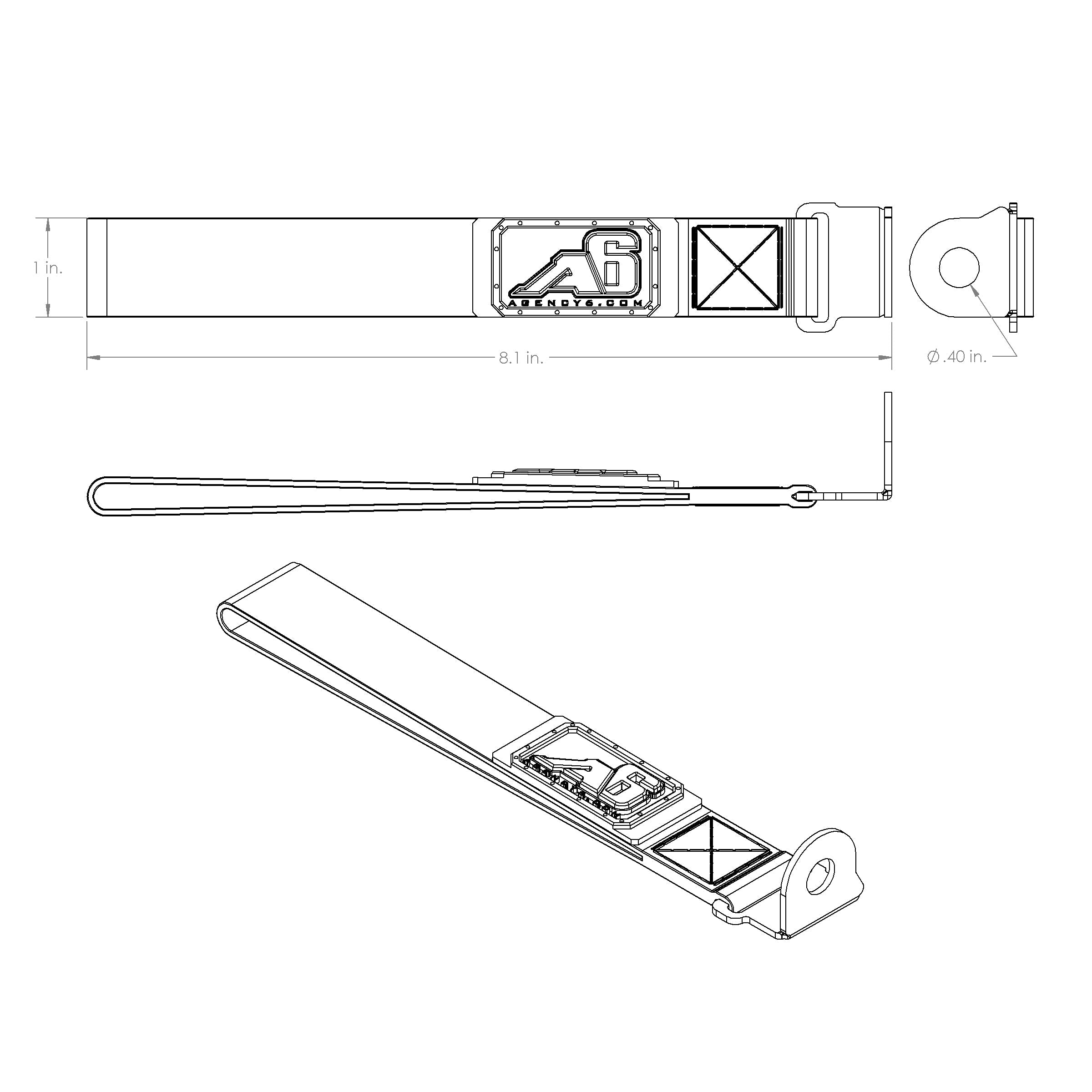 (5TH GEN) Toyota 4Runner Rear Lift Gate Hatch Pull Assist Strap