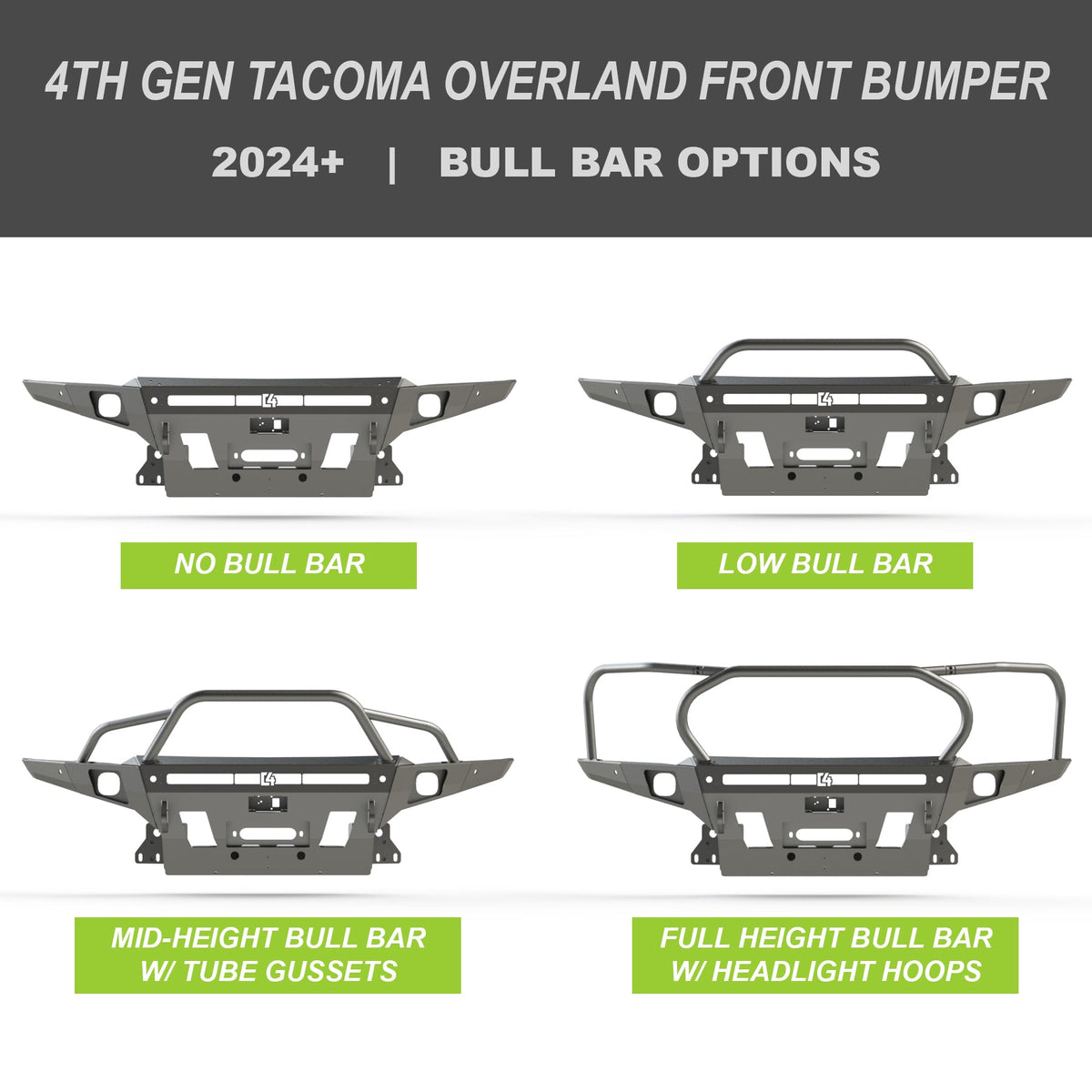 2024+ Toyota Tacoma Overland Front Bumper