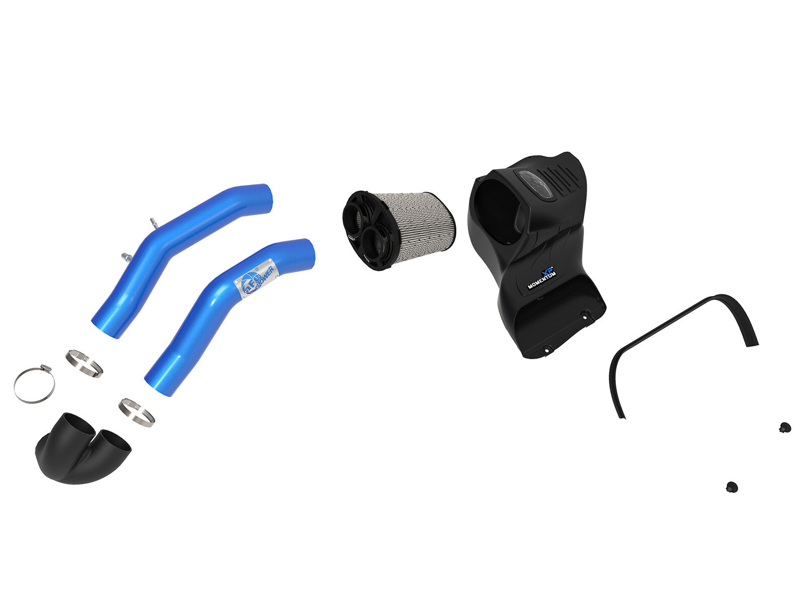 Momentum Xp Cold Air Intake System w/ Pro Dry S Filter Blue Ford F-150 15-20 V8-5.0L aFe Power
