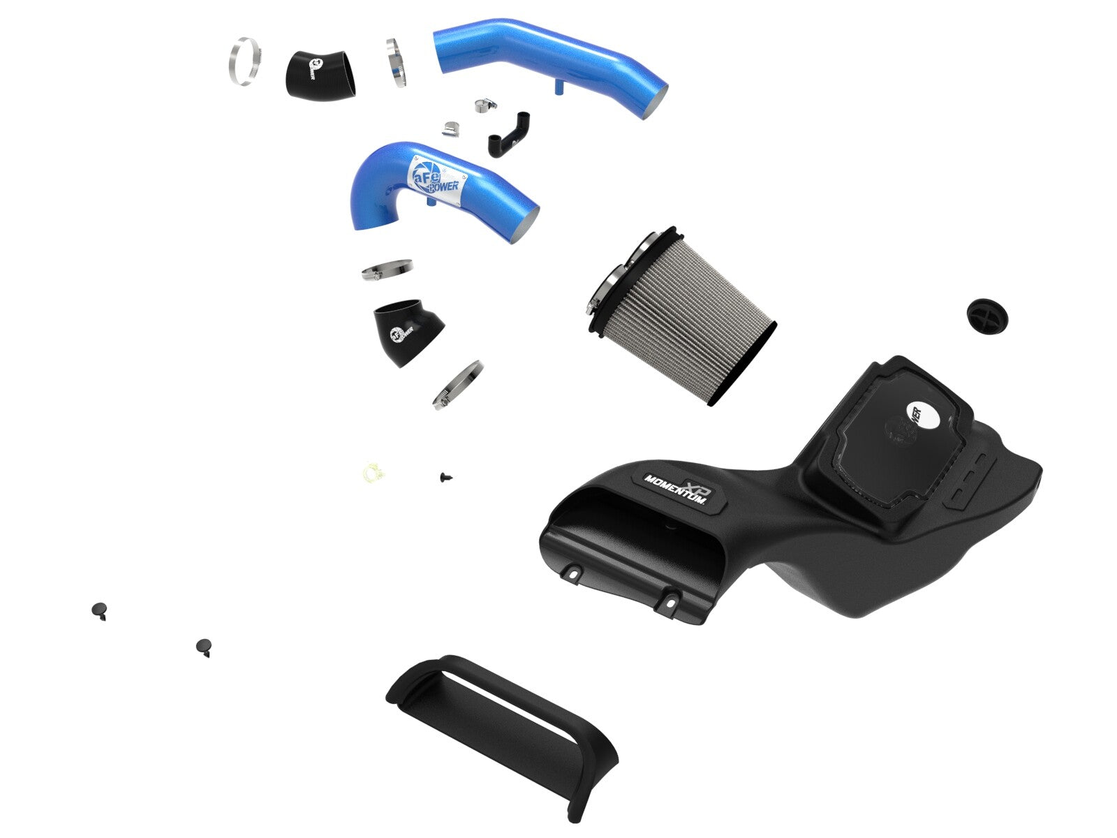Momentum Xp Cold Air Intake System w/ Pro Dry S Filter Blue Ford F-150 Raptor 21-26 V6-3.5L (tt) aFe Power