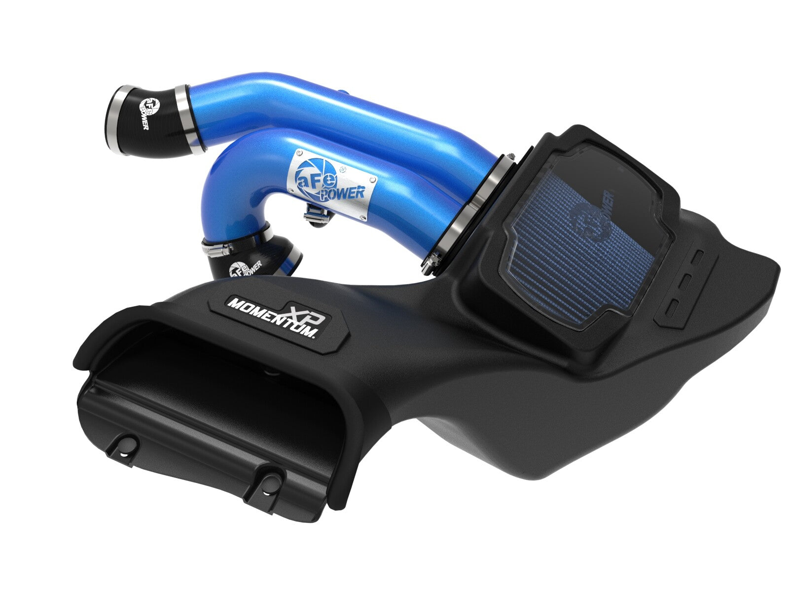 Momentum Xp Cold Air Intake System w/ Pro 5R Filter Blue Ford F-150 Raptor 21-26 V6-3.5L (tt) aFe Power