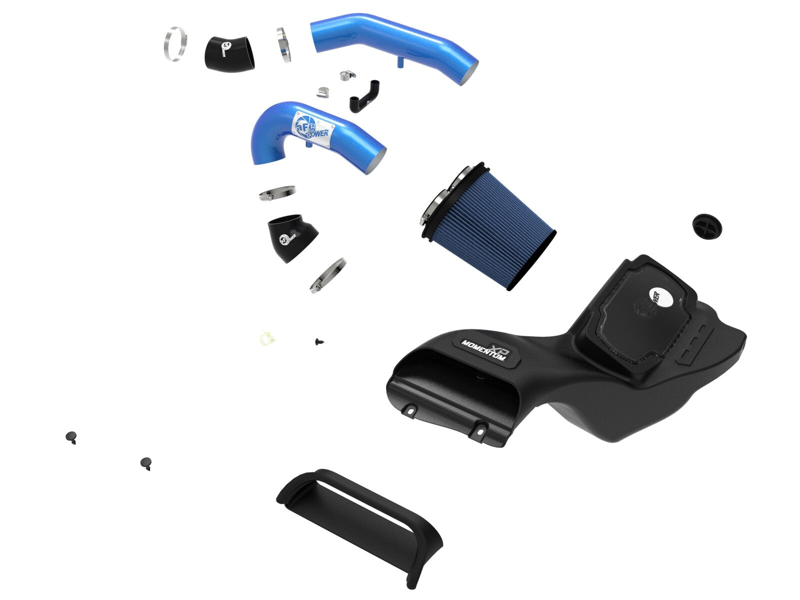 Momentum Xp Cold Air Intake System w/ Pro 5R Filter Blue Ford F-150 Raptor 21-26 V6-3.5L (tt) aFe Power