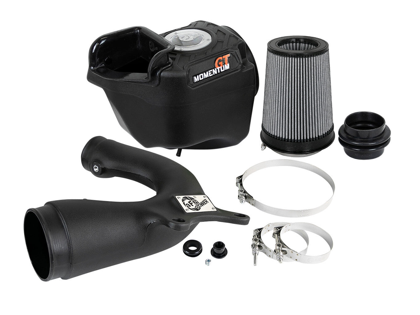 Momentum GT Cold Air Intake System w/ Pro Dry S Filter Jeep Wrangler (JK) 12-18 V6-3.6L 9 Percent Air Flow Gain aFe Power