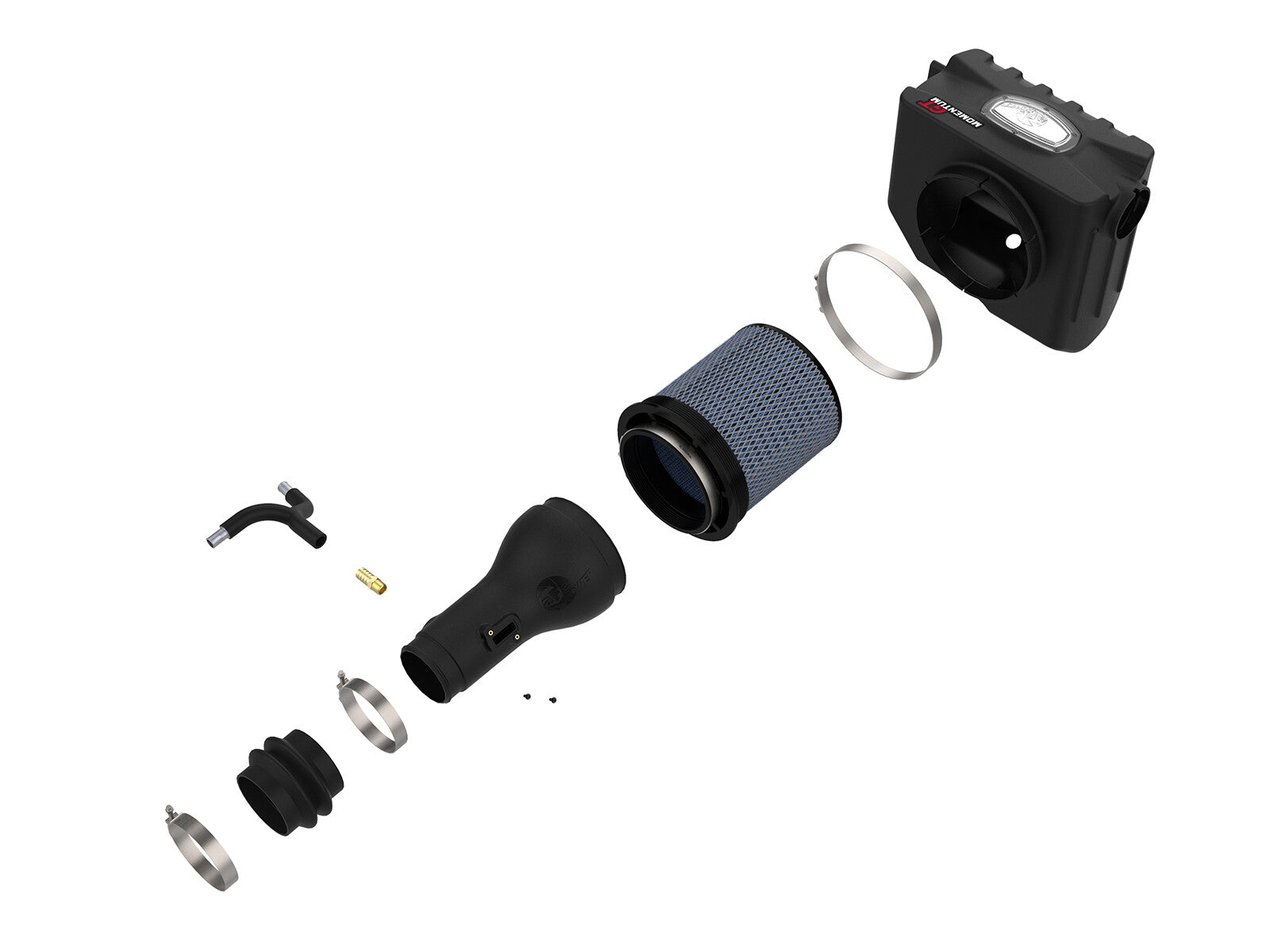 Momentum HD Cold Air Intake System w/ Pro 5R Filter Nissan Titan Xd 16-24 V8-5.6L aFe Power