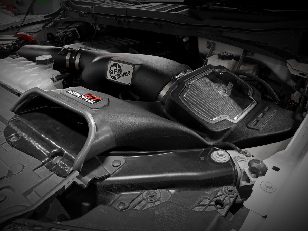 Momentum GT Cold Air Intake System w/ Pro Dry S Filter Ford F-150 21-26 V6-3.5L (tt) aFe Power
