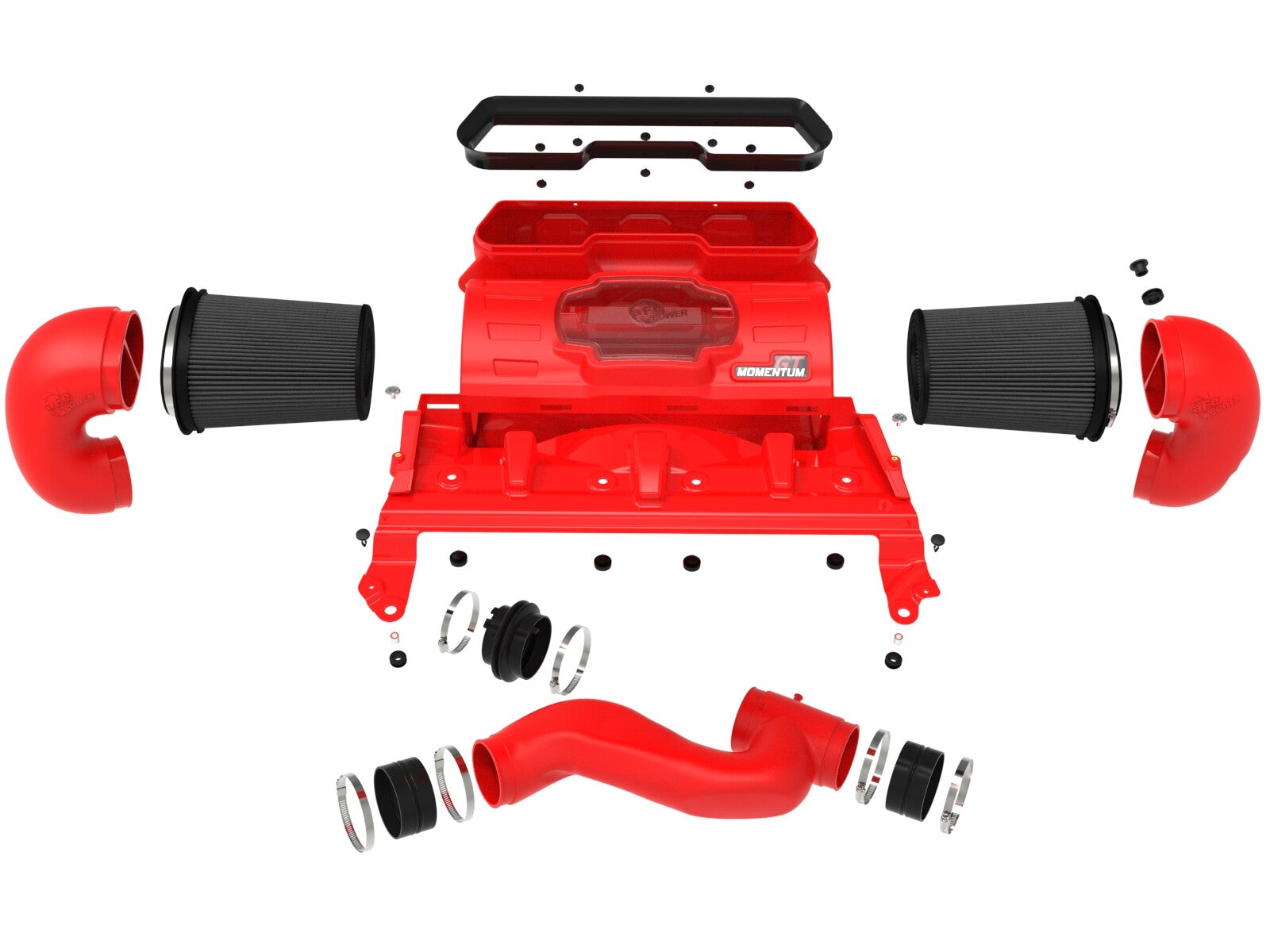 Momentum GT Cold Air Intake System Red w/ Pro Dry S Filter Ram 1500 Trx 21-24 V8-6.2L (sc) aFe Power