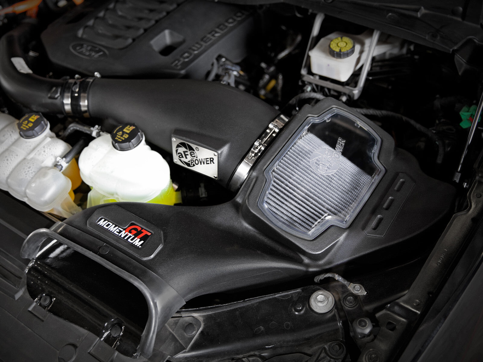 Momentum GT Cold Air Intake System w/ Pro Dry S Filter Ford F-150 21-26 V6-3.5L (tt) PowerBoost aFe Power
