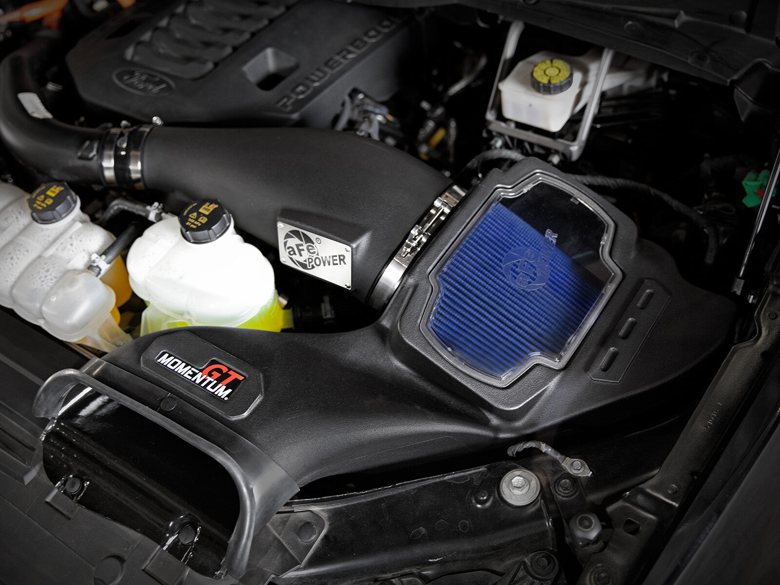 Momentum GT Cold Air Intake System w/ Pro 5R Filter Ford F-150 21-26 V6-3.5L (tt) PowerBoost aFe Power