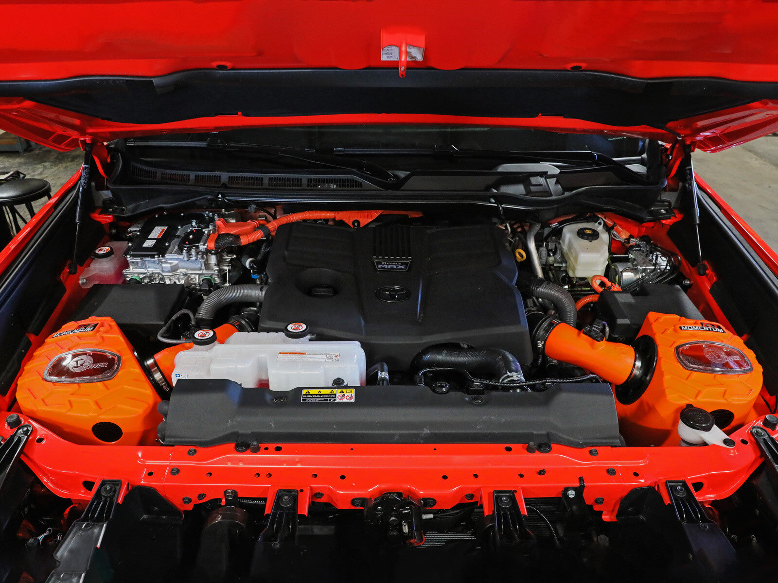 Momentum GT Cold Air Intake System Orange w/ Black Pro 5R Filter Toyota Tundra 22-26 V6-3.4L (tt) aFe Power