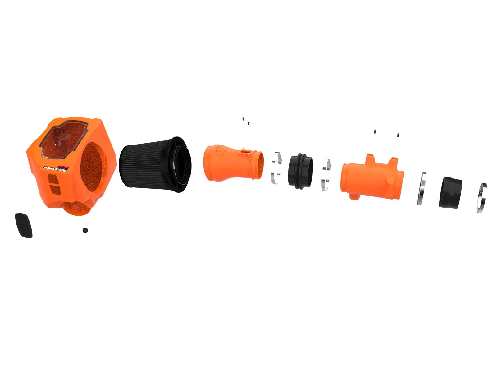 Momentum GT Cold Air Intake System Orange w/ Black Pro 5R Filter Ram 1500 25-26 L6-3.0L (tt) aFe Power