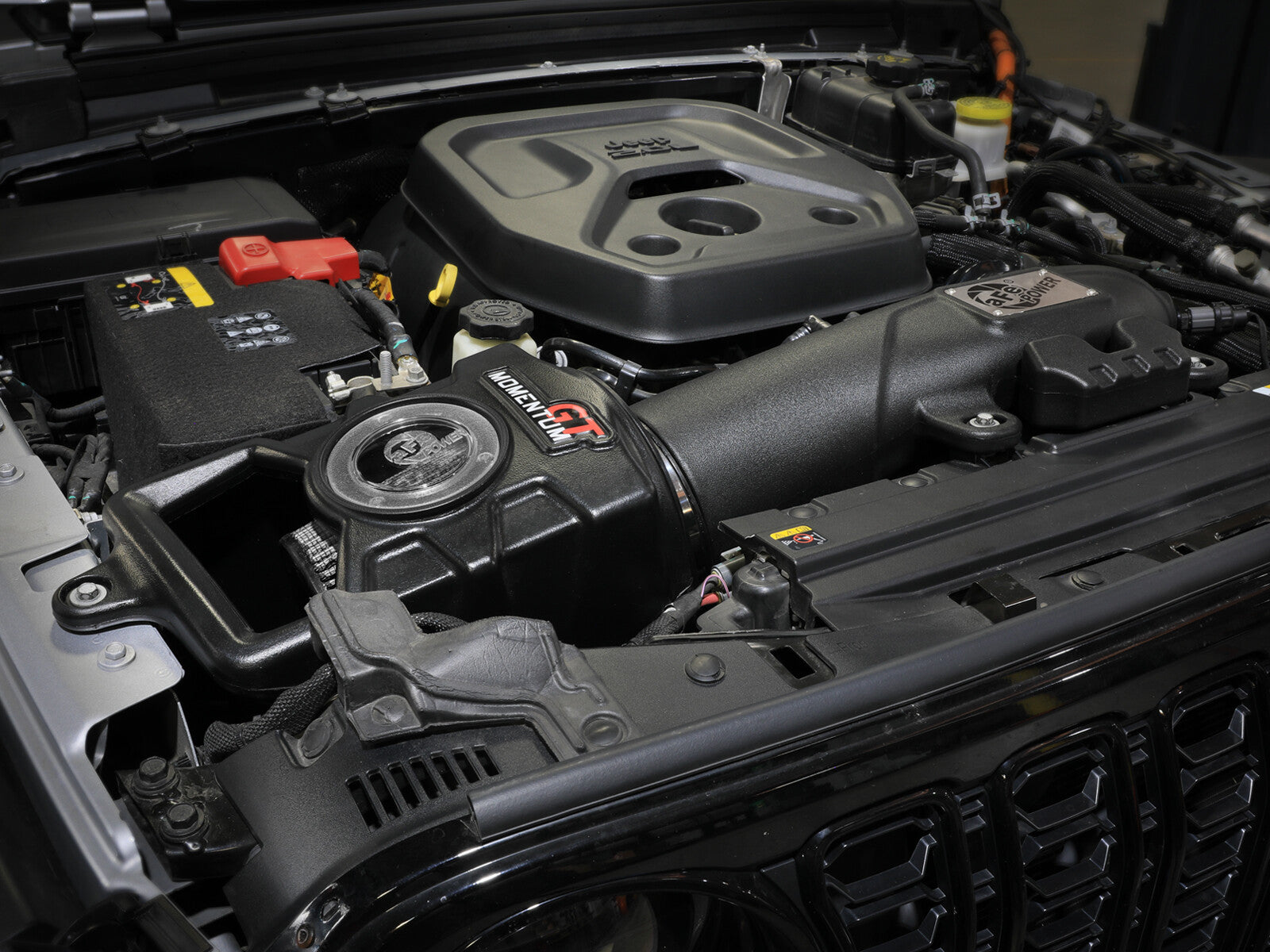 Momentum GT Cold Air Intake System w/ Pro Dry S Filter Jeep Wrangler 4xe (Jl) 24-25 L4-2.0L (t) Hybrid aFe Power