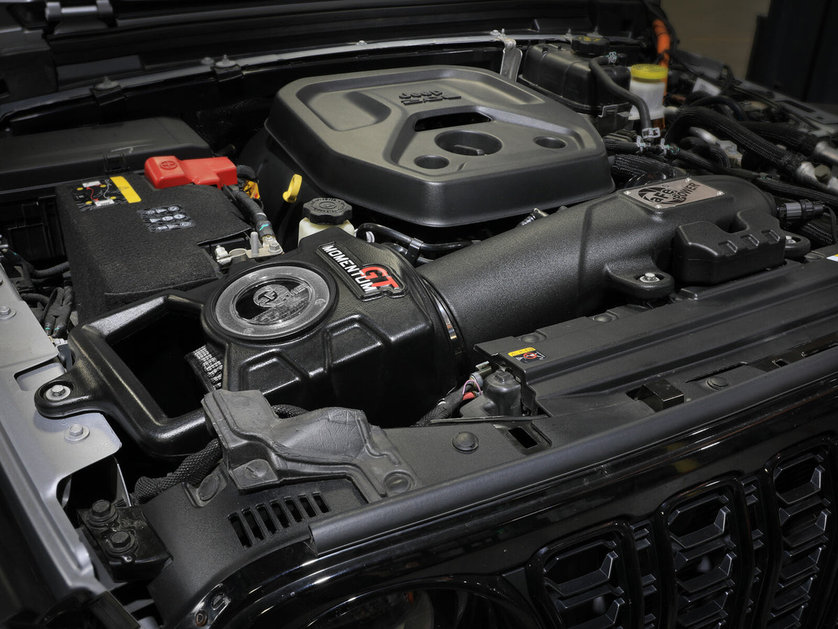 Momentum GT Cold Air Intake System w/ Pro Dry S Filter Jeep Wrangler 4xe (Jl) 24-25 L4-2.0L (t) Hybrid aFe Power