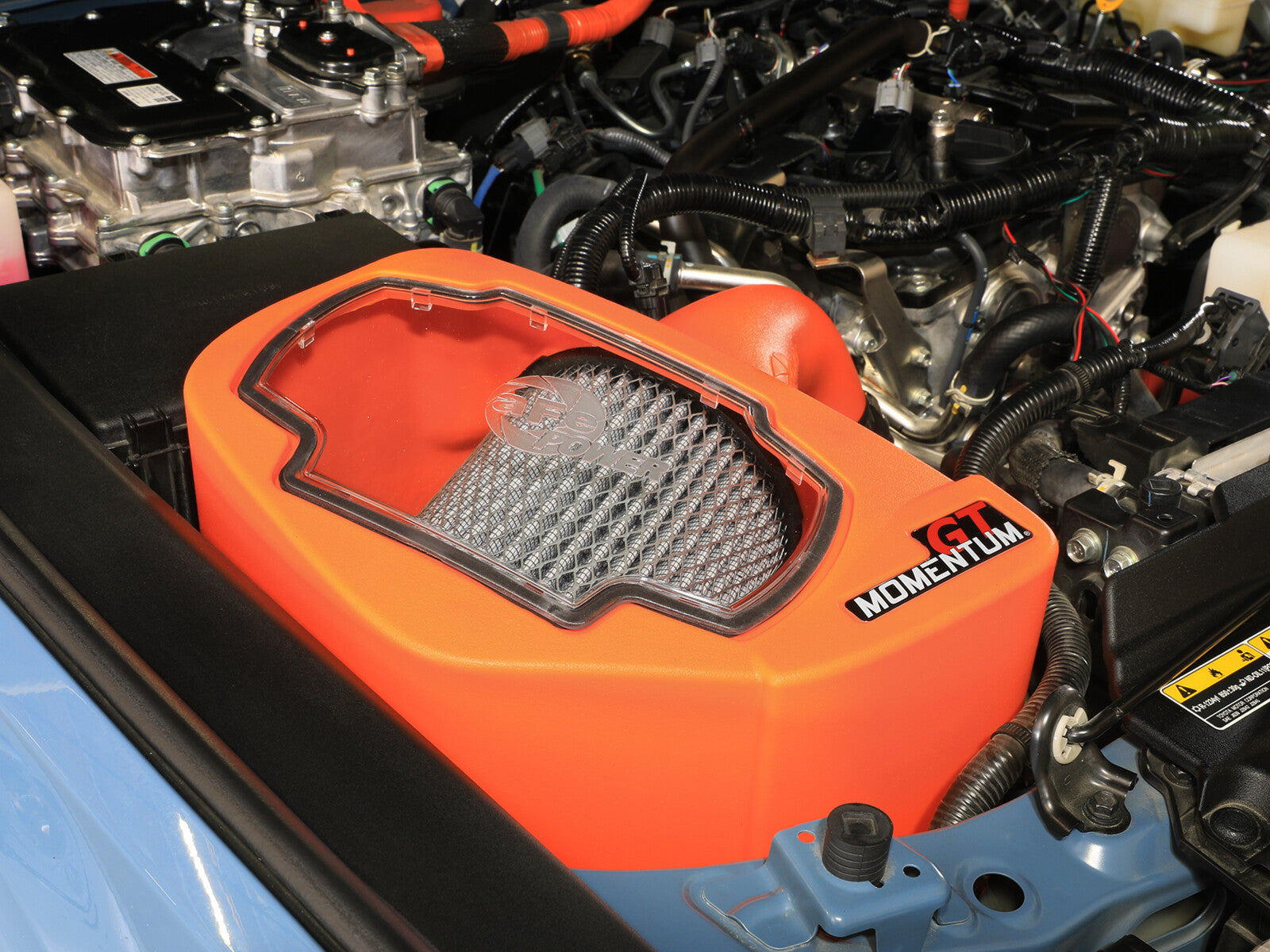 Momentum GT Cold Air Intake System Orange w/ Pro Dry S Filter Toyota Land Cruiser (J250) 24-26 L4-2.4L (t) aFe Power