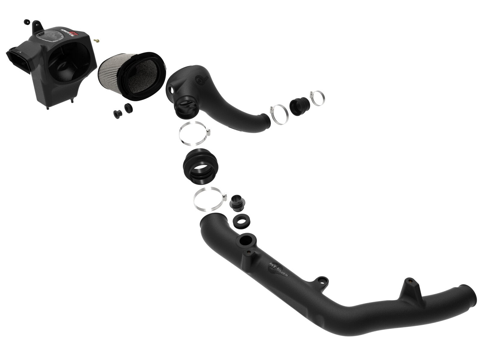 Momentum GT Cold Air Intake System w/ Pro Dry S Filter Ford Ranger 24-26 V6-2.7L (tt) aFe Power