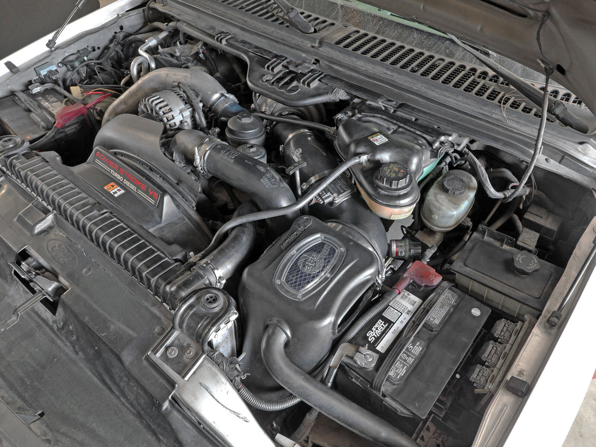 Momentum HD Cold Air Intake System w/ Pro 10R Filter Ford Diesel Trucks 03-07 V8-6.0L (td) aFe Power