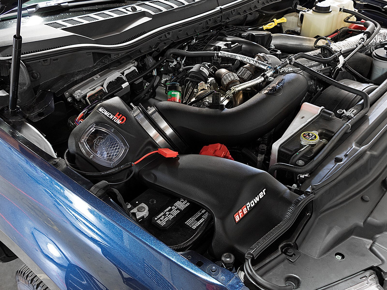 Momentum HD Cold Air Intake System w/ Pro 10R Filter Ford Diesel Trucks 17-19 V8-6.7L (td) aFe Power