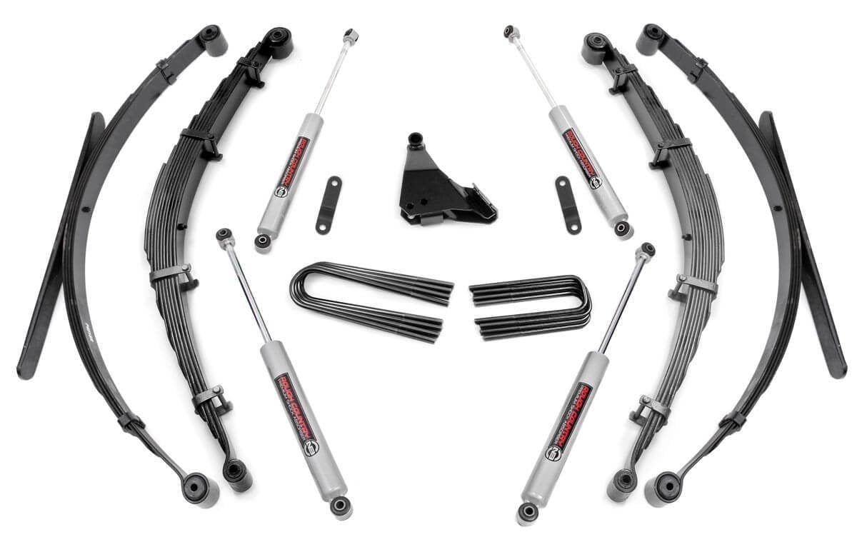 4 Inch Lift Kit Rear Springs Ford F-250/F-350 Super Duty 4WD (1999-2004) Rough Country