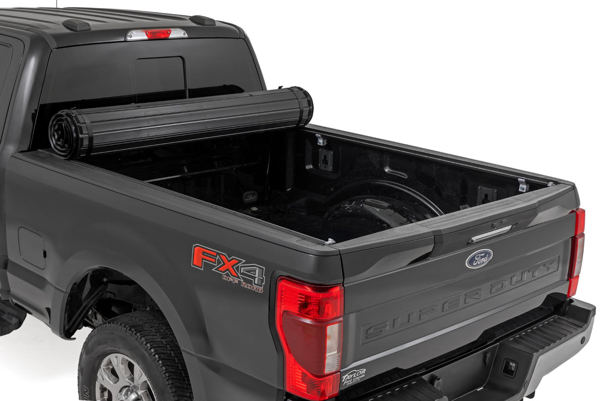 Hard Roll Up Bed Cover 6 Foot 10 Inch Bed Ford F-250/F-350 Super Duty (17-26) Rough Country