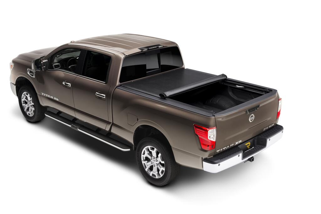 Lo Pro Tonneau Cover Black 2016-2020 Nissan Titan 8 Foot 2 Inch Bed Truxedo