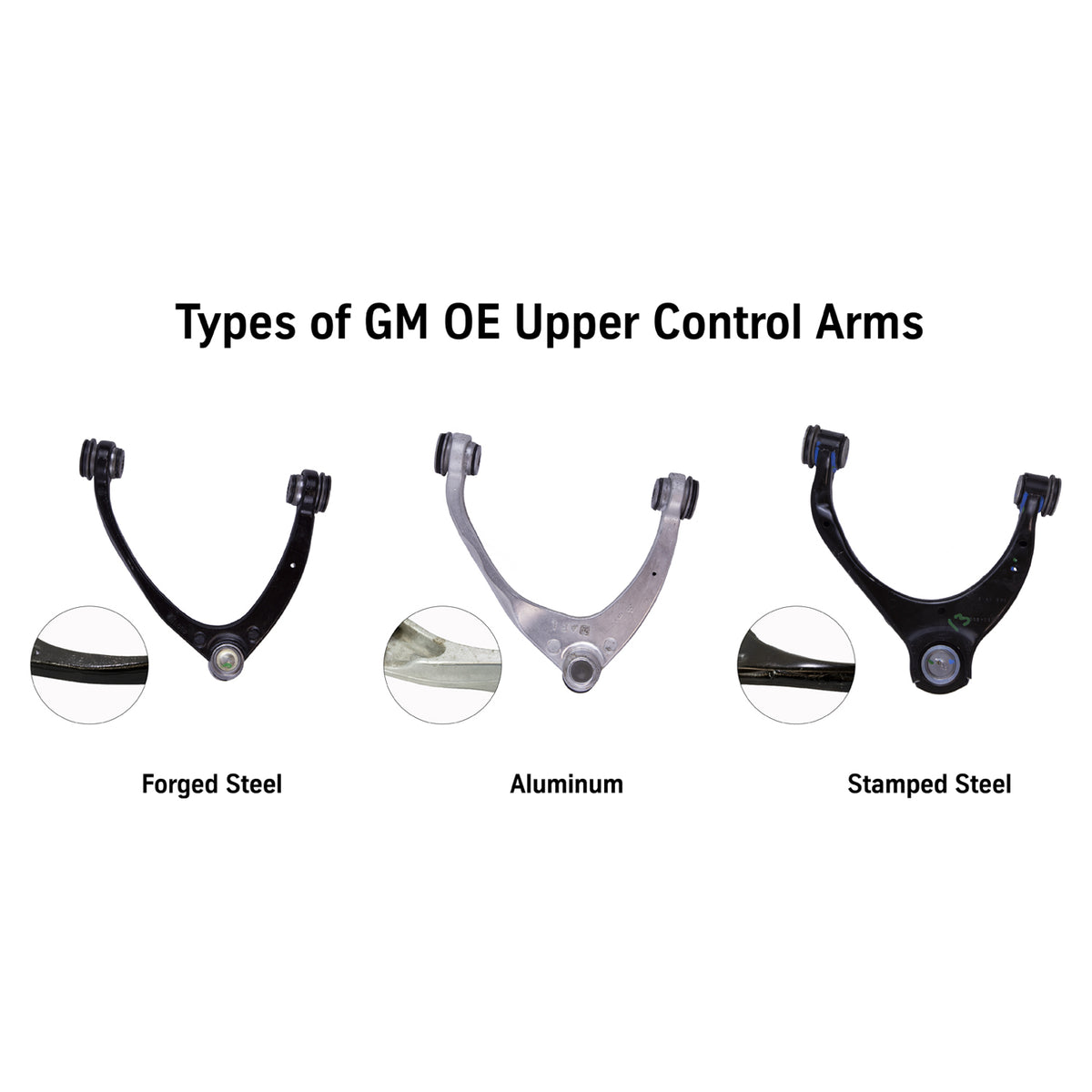 Suspension Control Arm Kit Silverado/Sierra 1500 07-16 UCA Tubular Ball Joint Upper Control Arm Kit B8 Control Arms Bilstein