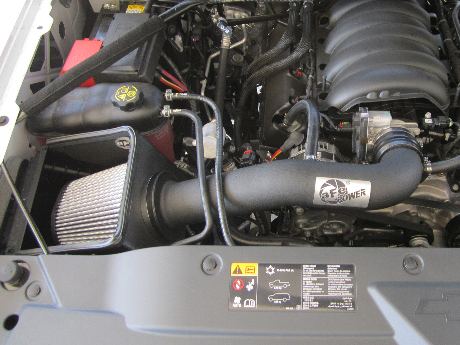 Rapid Induction Cold Air Intake System w/ Pro Dry S Filter GM Silverado/Sierra 1500 14-19/Tahoe/Suburban/Yukon/XL/Escalade 15-20 V8-5.3L/6.2L aFe Power