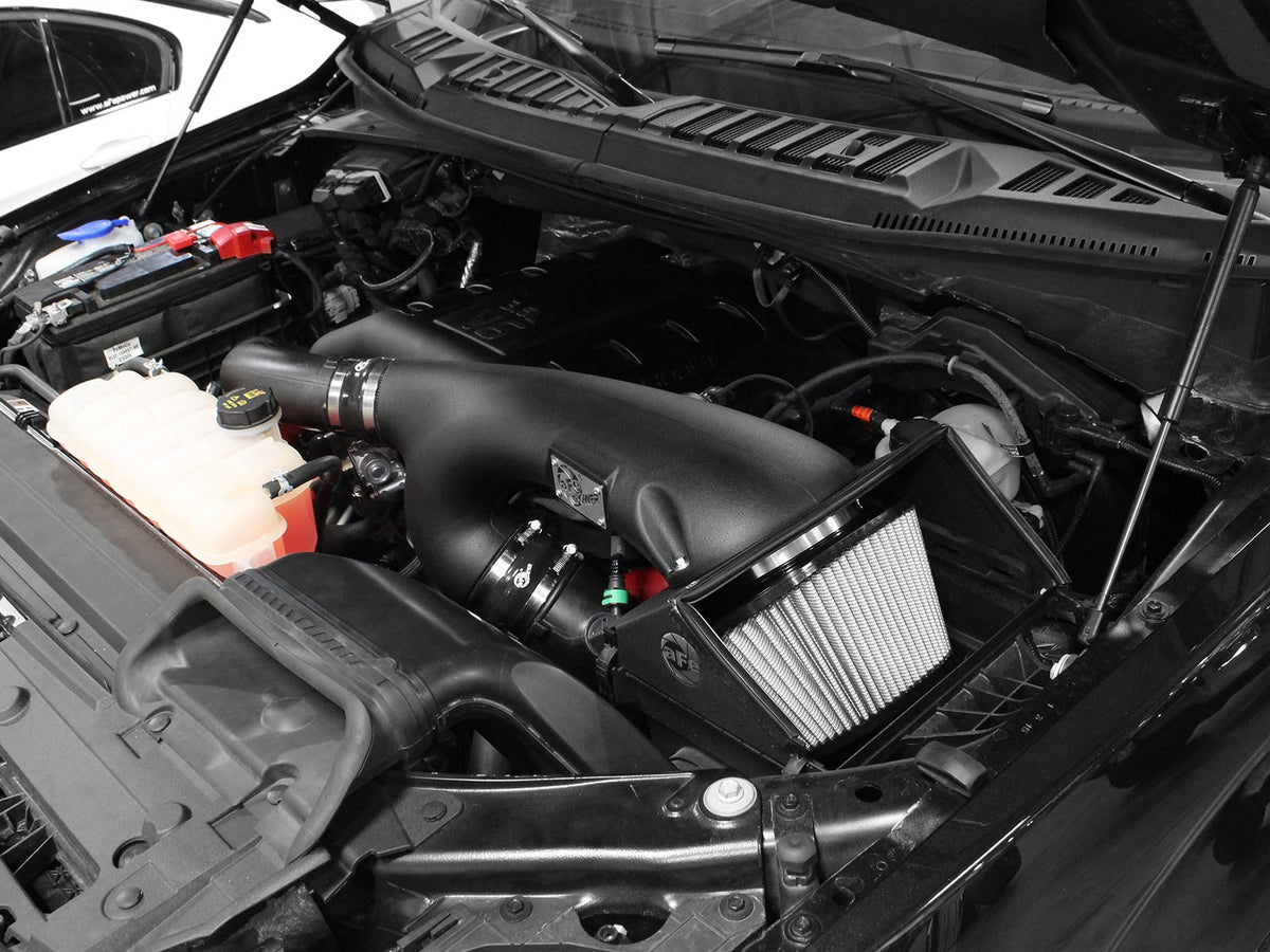 Rapid Induction Cold Air Intake System w/ Pro Dry S Filter Ford F-150 15-26 V6-2.7L (tt)/ 15-16 V6-3.5L (tt) aFe Power