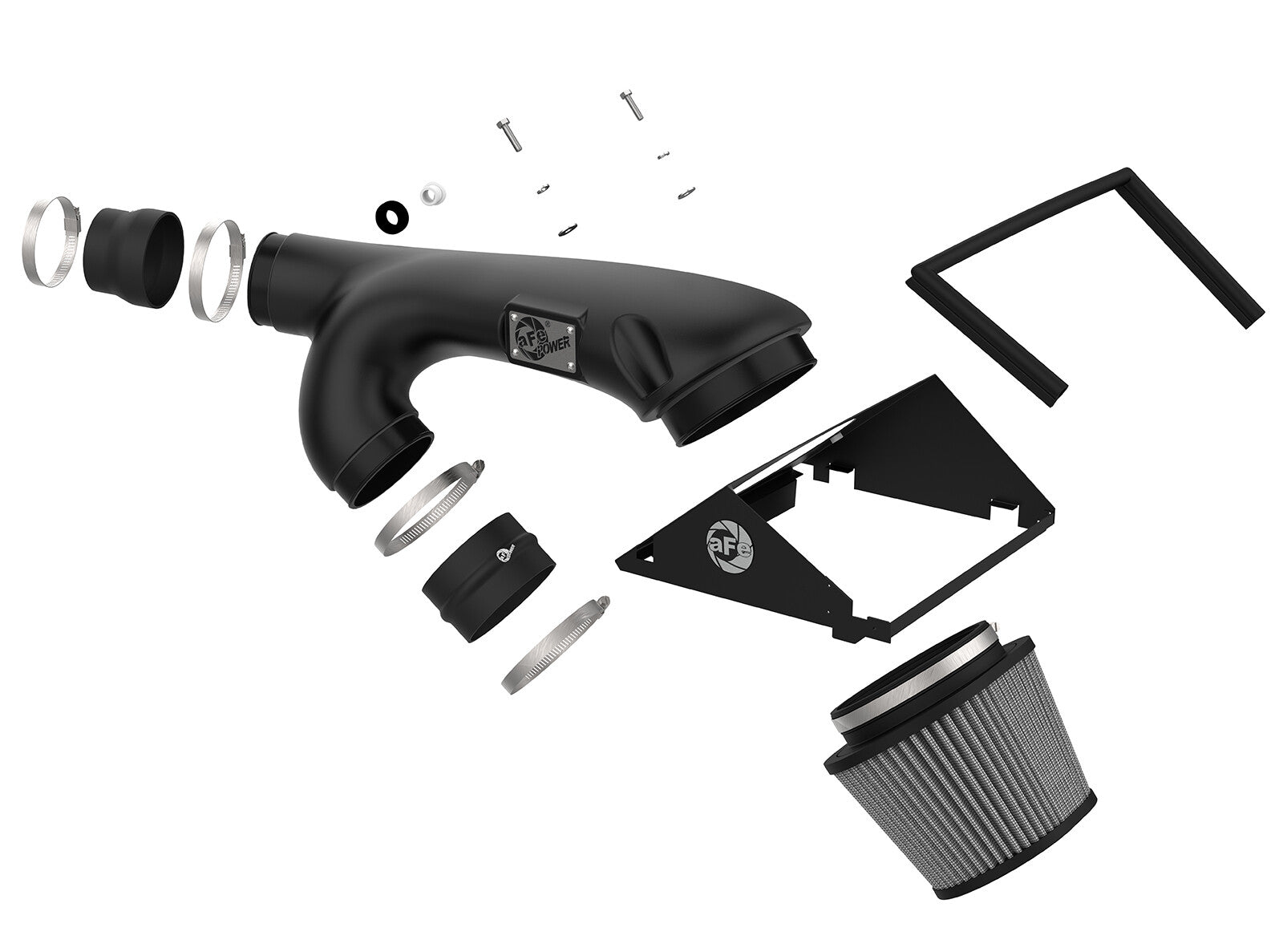 Rapid Induction Cold Air Intake System w/ Pro Dry S Filter Ford F-150/Raptor 17-20 V6-3.5L (tt)/Expedition 18-21 V6-3.5L (tt) aFe Power
