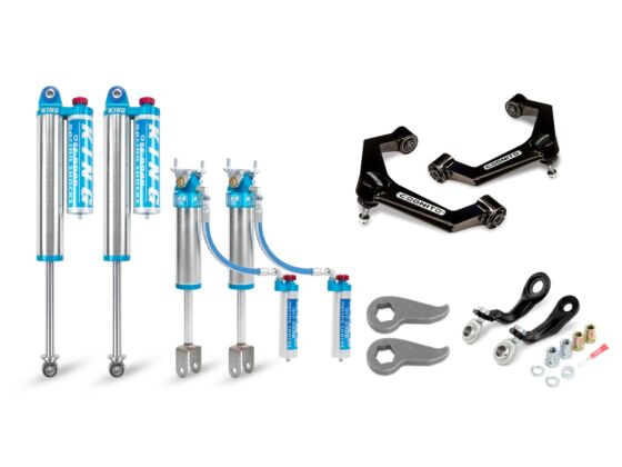 3-Inch Elite Leveling Kit with King 2.5 Reservoir Shocks For 2011-2019 Silverado Sierra 2500/3500 2WD/4WD Cognito
