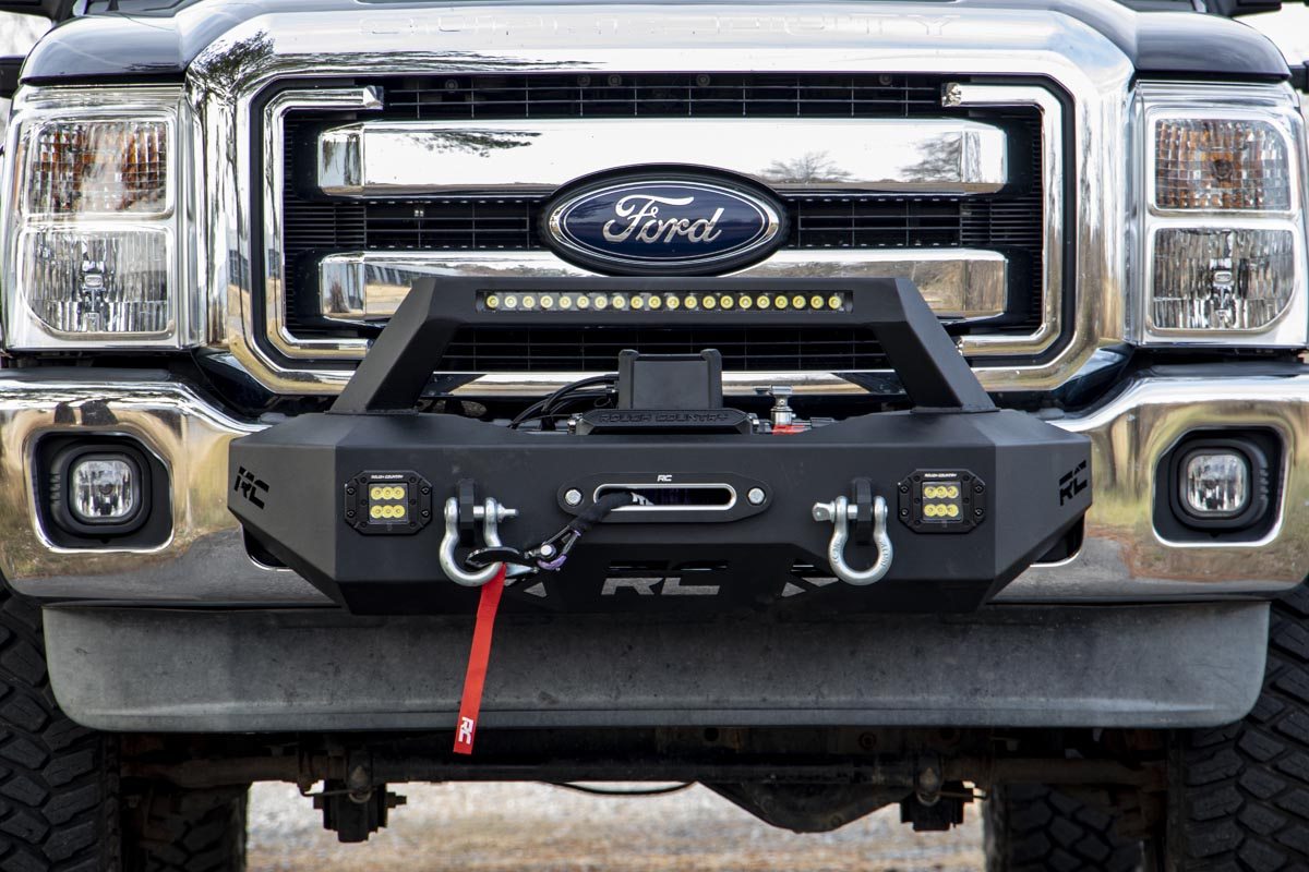 EXO Winch Mount Kit Ford F-250/F-350 Super Duty 2WD/4WD (2011-2016) Rough Country