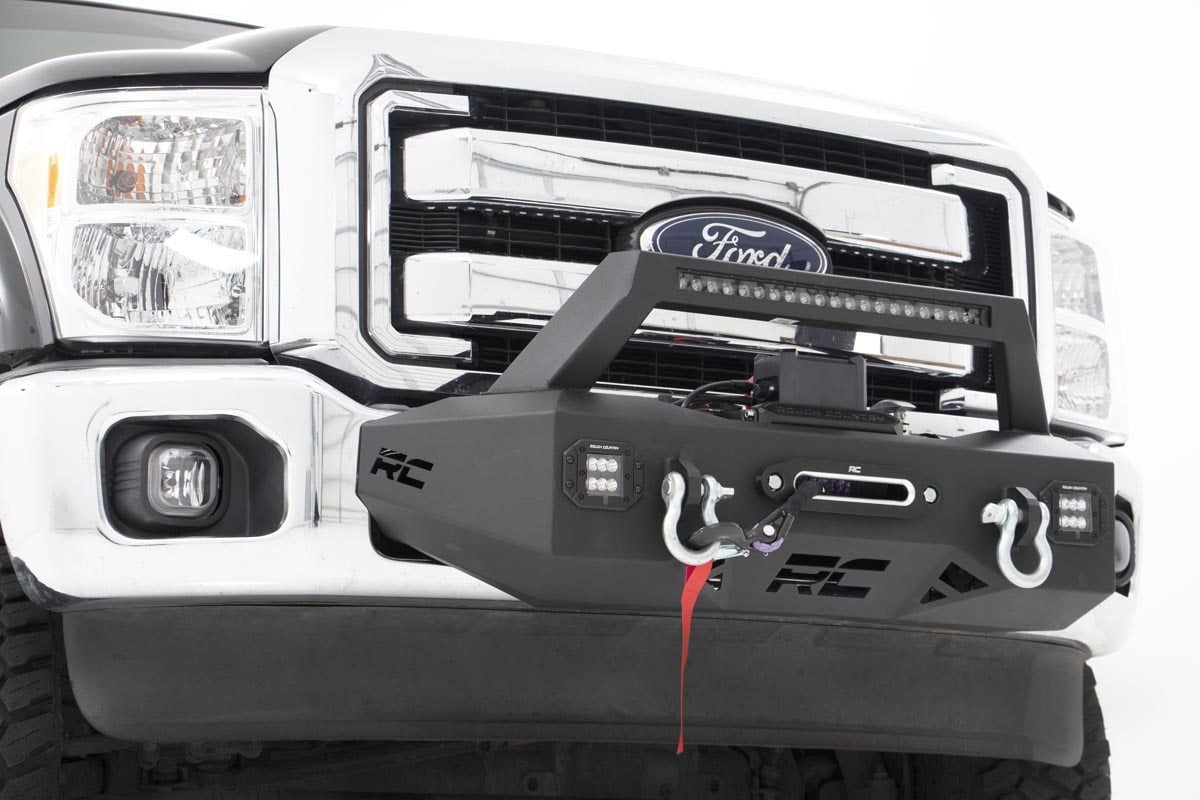 EXO Winch Mount Kit Ford F-250/F-350 Super Duty 2WD/4WD (2011-2016) Rough Country