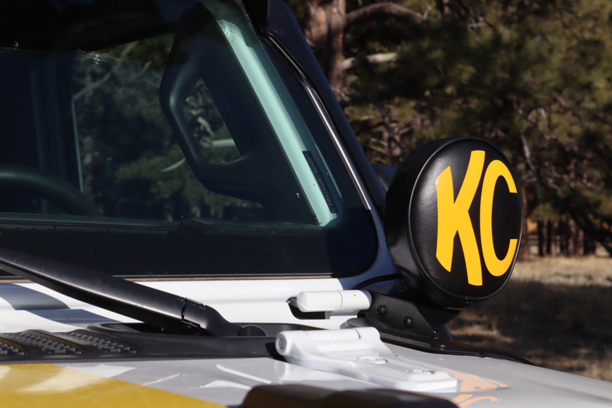 Cover 6 Inch KC Vinyl Black Yellow Pair KC HiLiTES