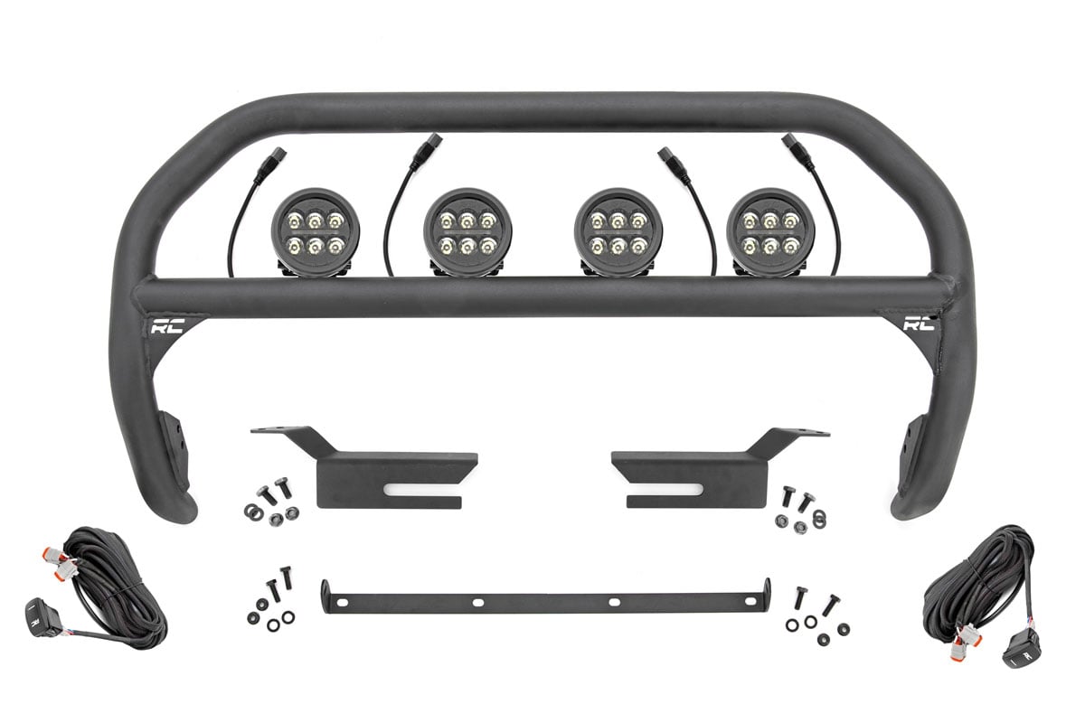 Nudge Bar 3.5 Inch Round Led (x4) Ford Bronco 4WD (2021-2025) Rough Country