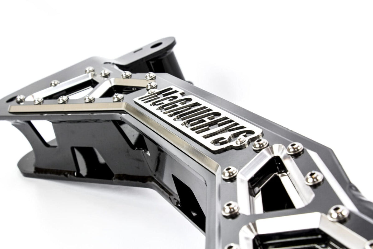 McGaughy's Billet Face Plate fits 7-9 Inch S/S Crossmember 2020-2026 Silverado/Sierra 2500/3500 Black