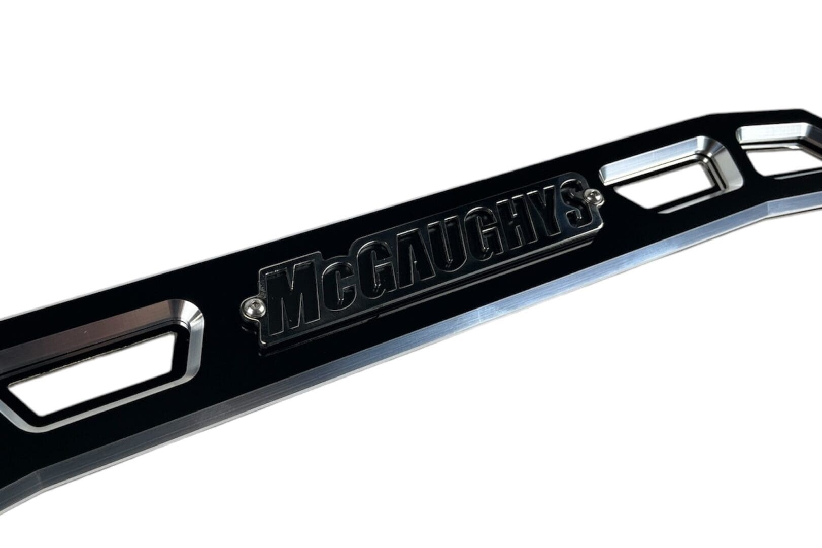 McGaughy's Billet Face Plate fits 4 Inch Crossmember 2020-2026 Silverado/Sierra 2500/3500 Black