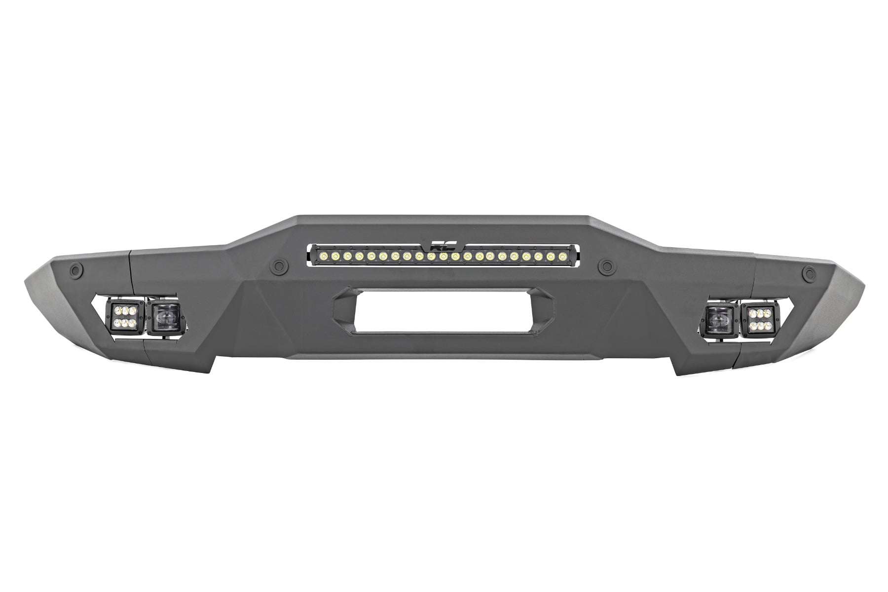 Front Bumper Modular Full Wings Flood Fog Ford Bronco 4WD (21-25) Rough Country