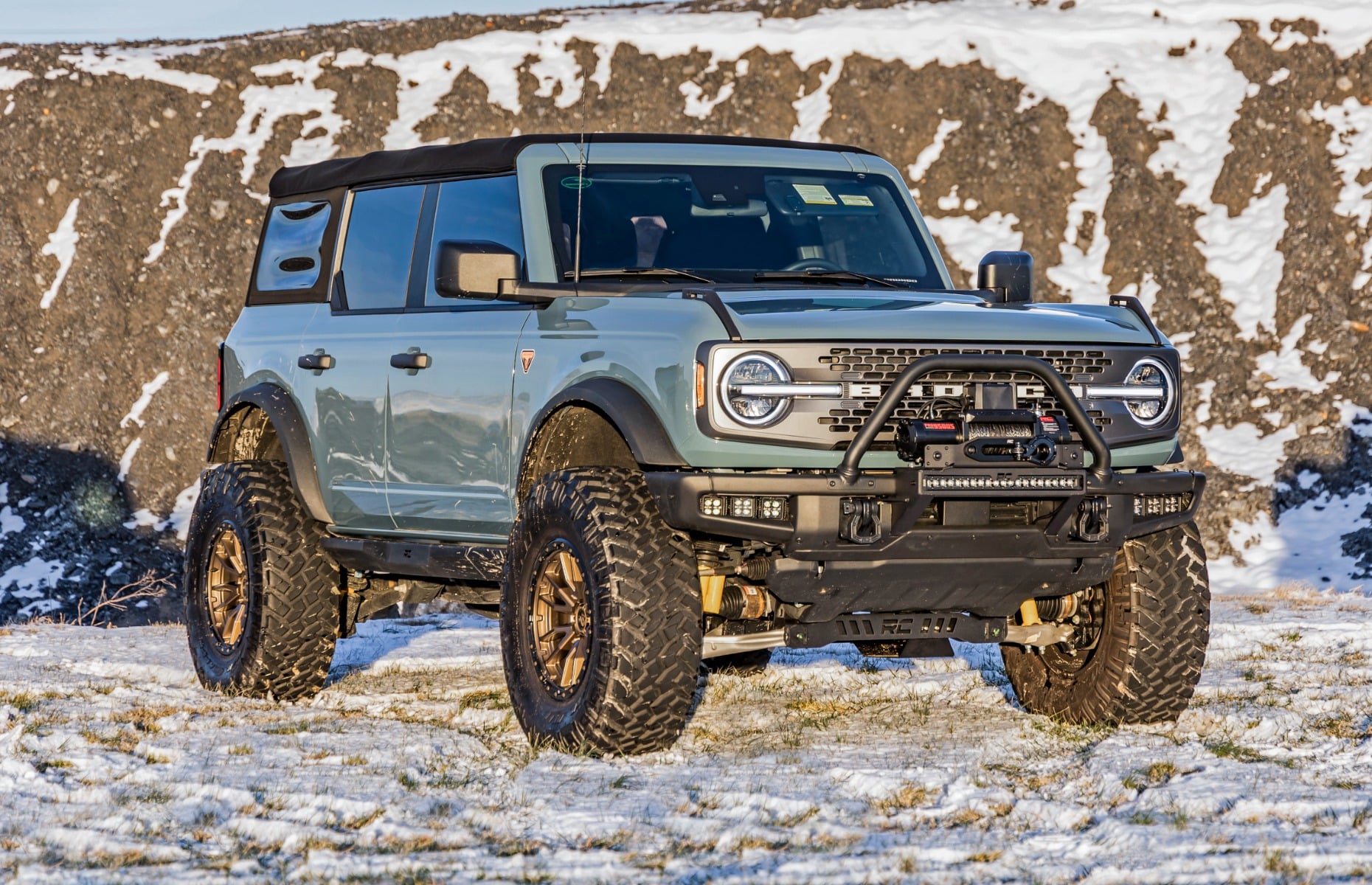 5 Inch Lift Kit Badlands (Non Sasquatch) 2.3L Ford Bronco 4WD (2021-2025) Rough Country